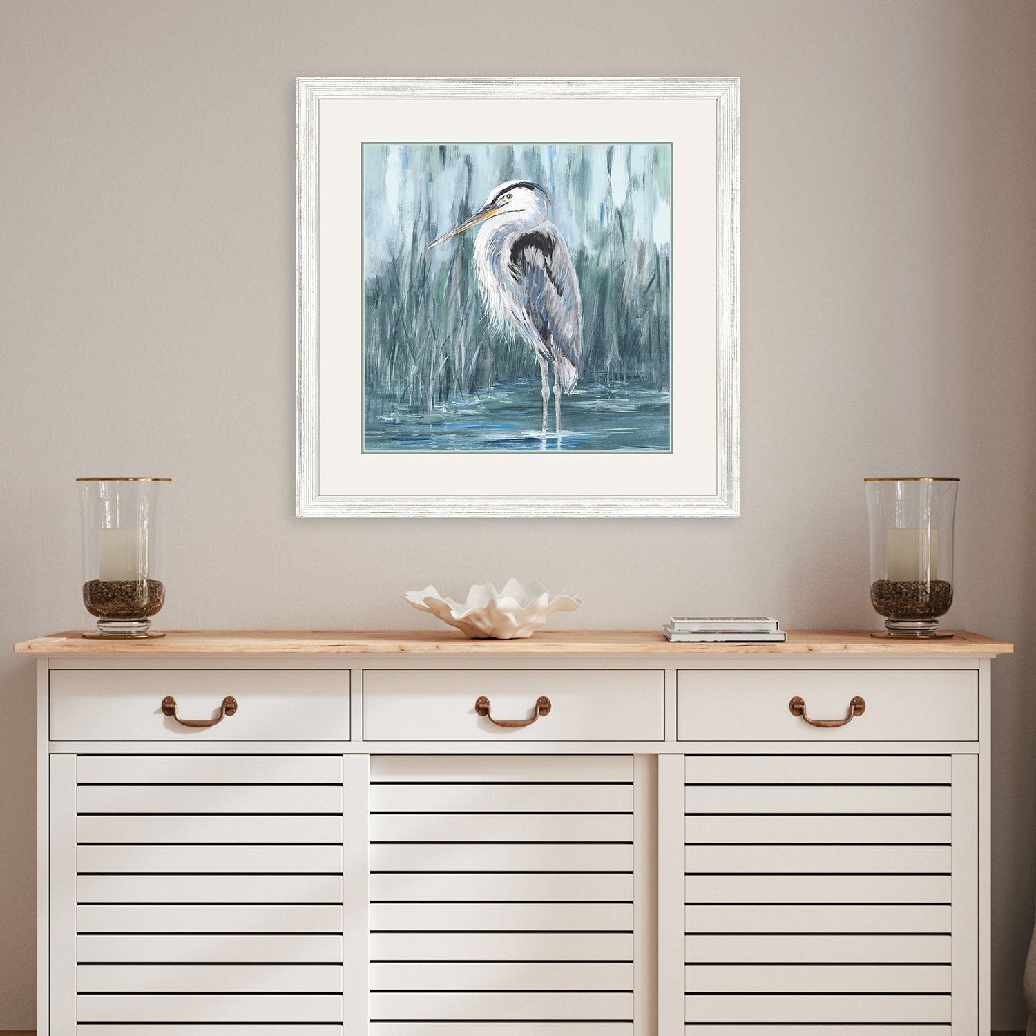 Malanta Knowles Standing Still Heron II Framed Art