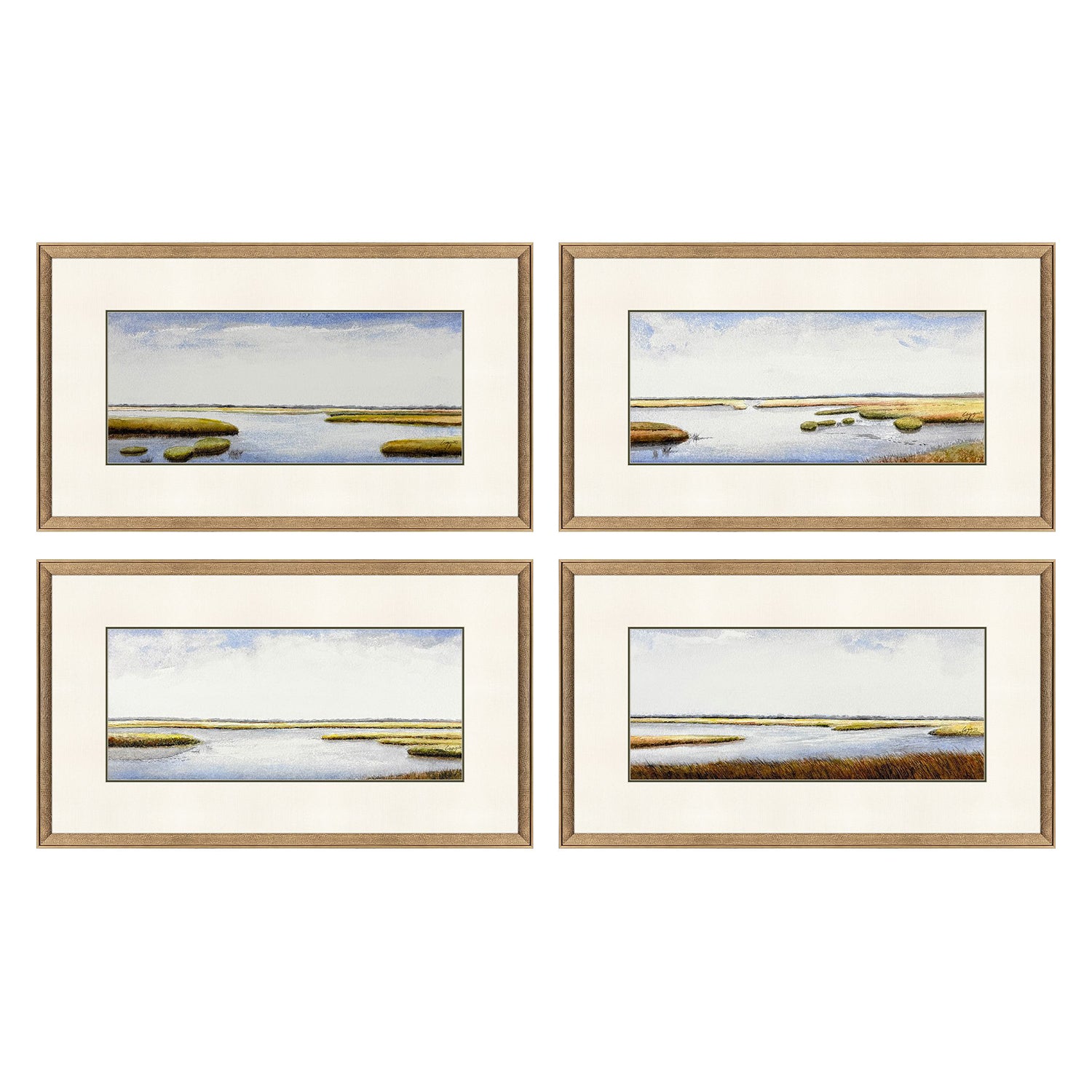 Jordan Glassco-Smith Stillwaters of Marsh Framed Art Set of 4