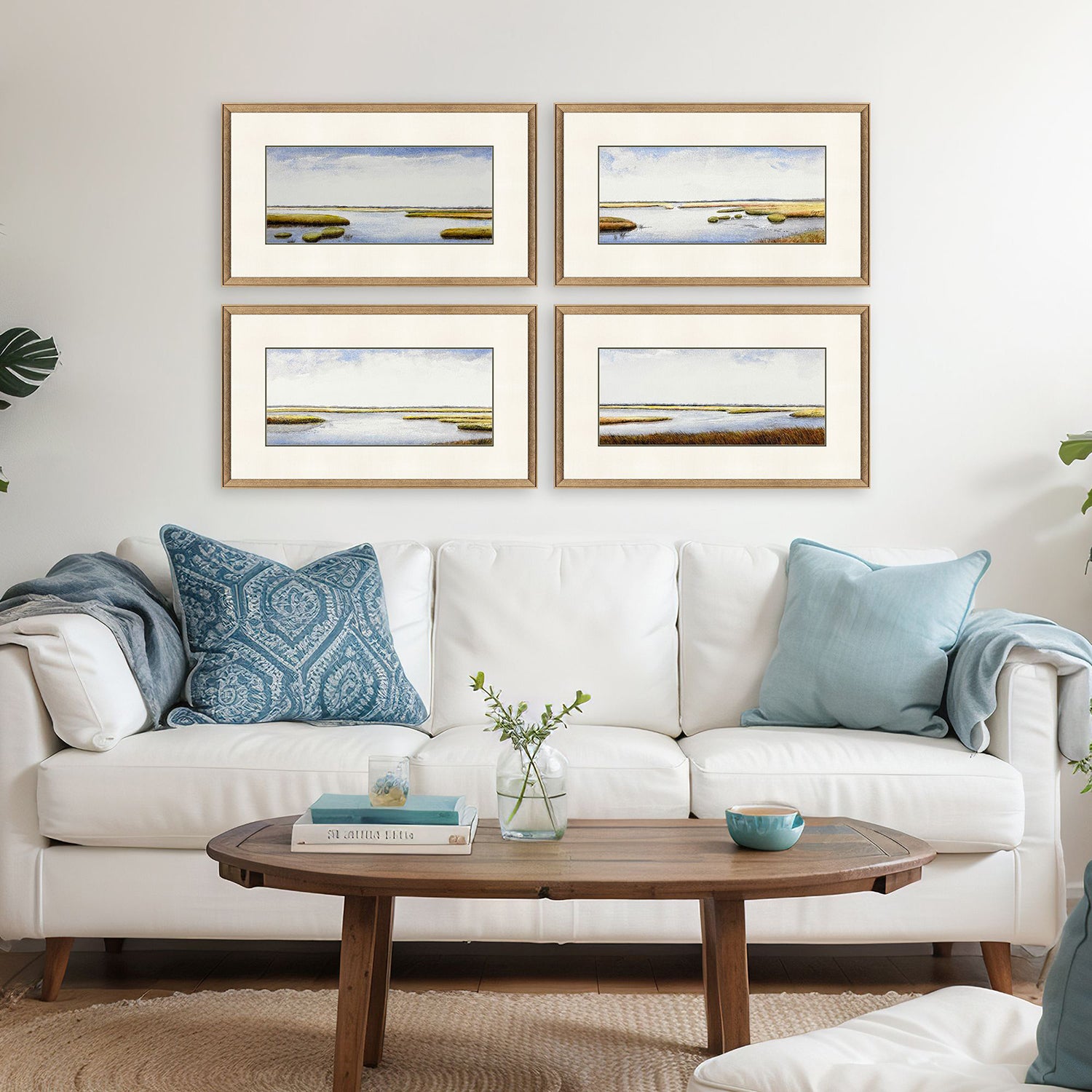 Jordan Glassco-Smith Stillwaters of Marsh Framed Art Set of 4