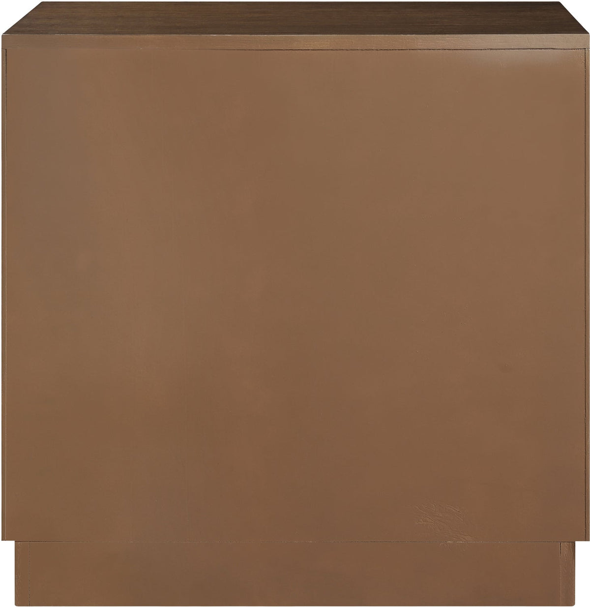 Scallop 24in Brown Oak Veneer Nightstand Set of 2