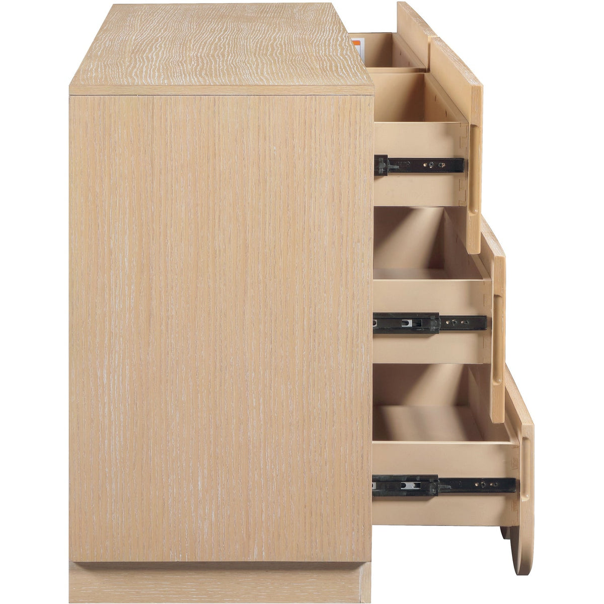 Scallop Natural Oak Veneer Dresser
