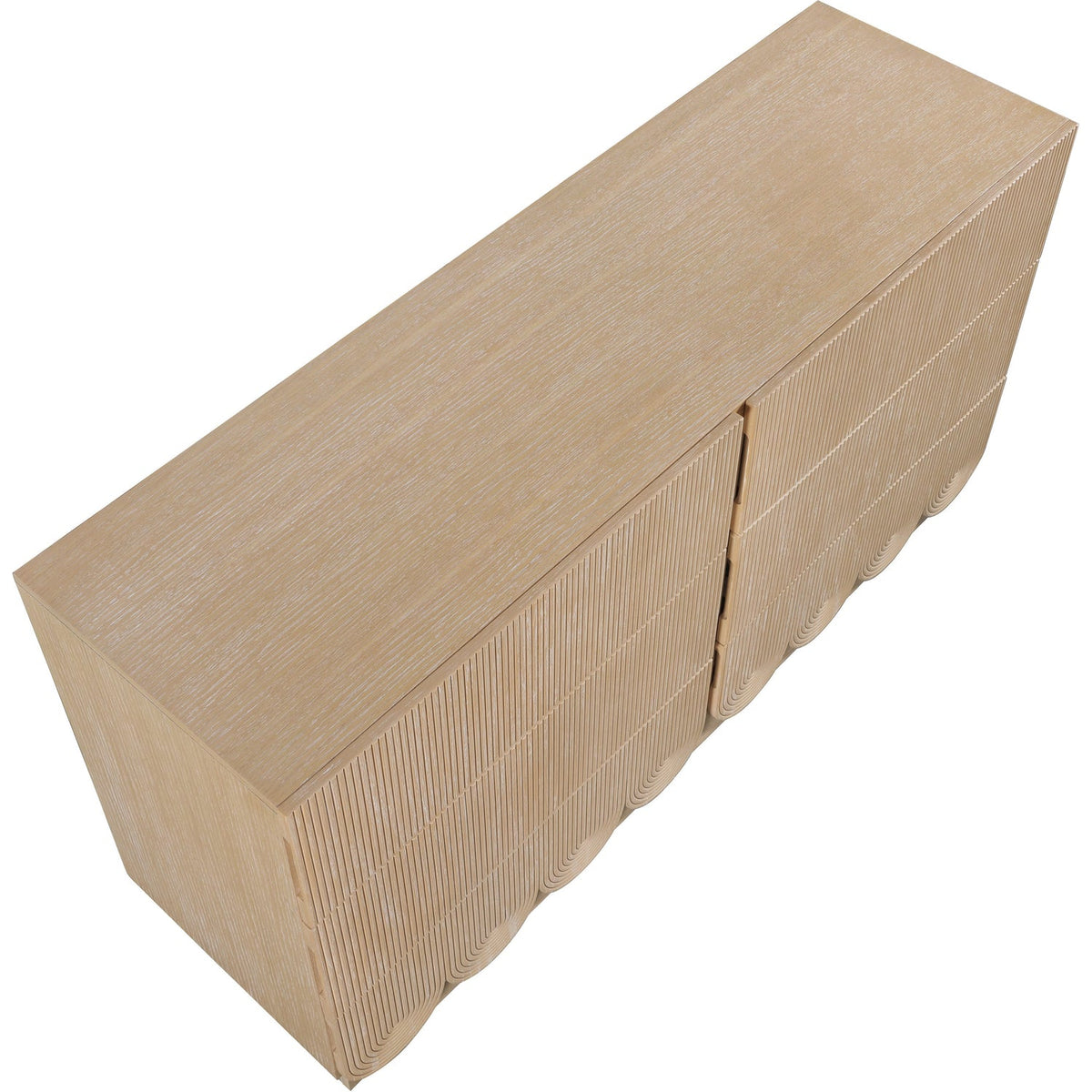 Scallop Natural Oak Veneer Dresser