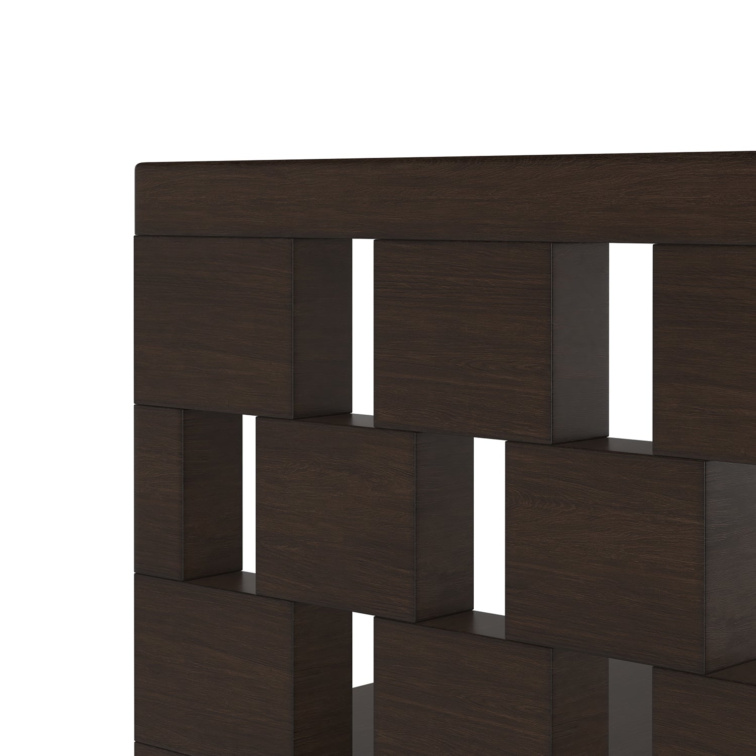 Overhead view of the Verge rectangular cocktail table