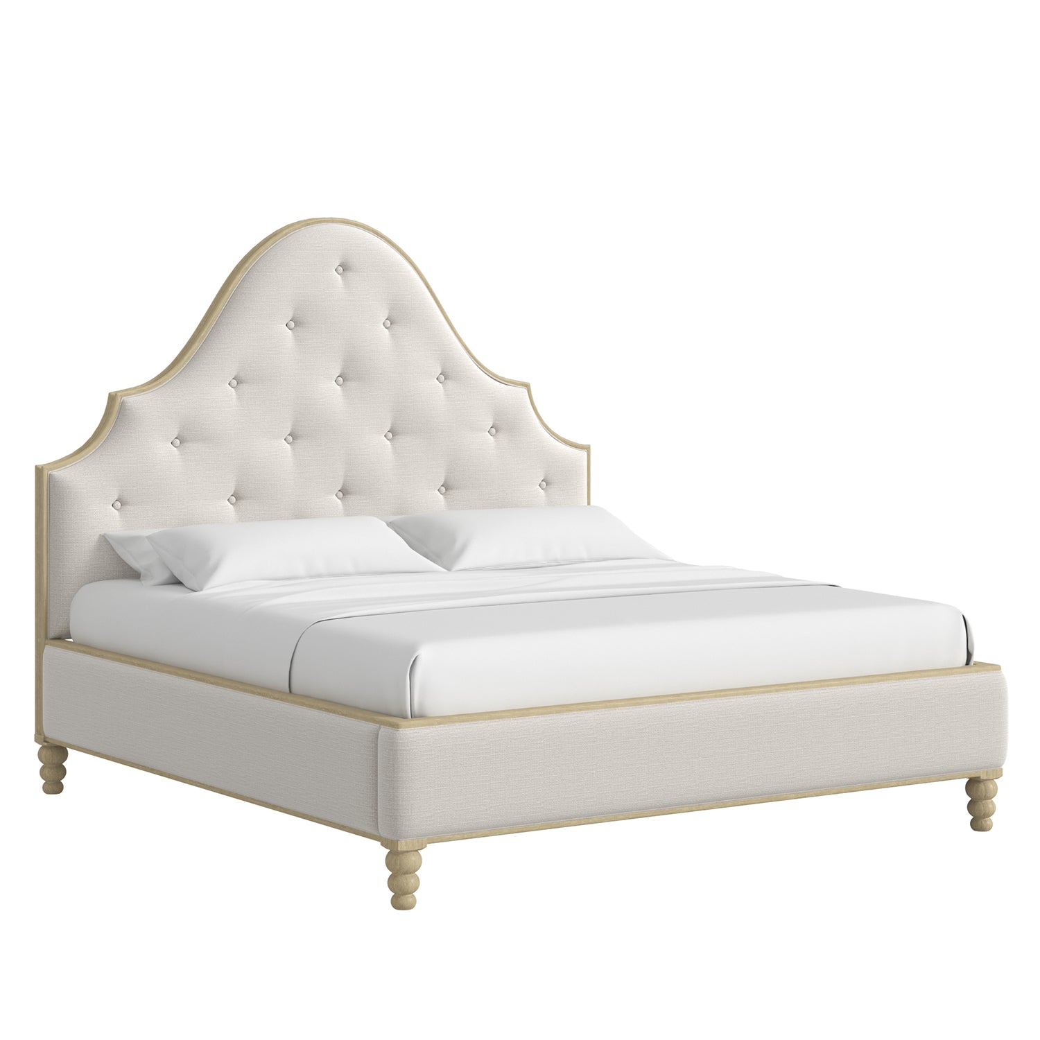 A.R.T. Furniture Haven Sundrenched Oak Upholstered Bed