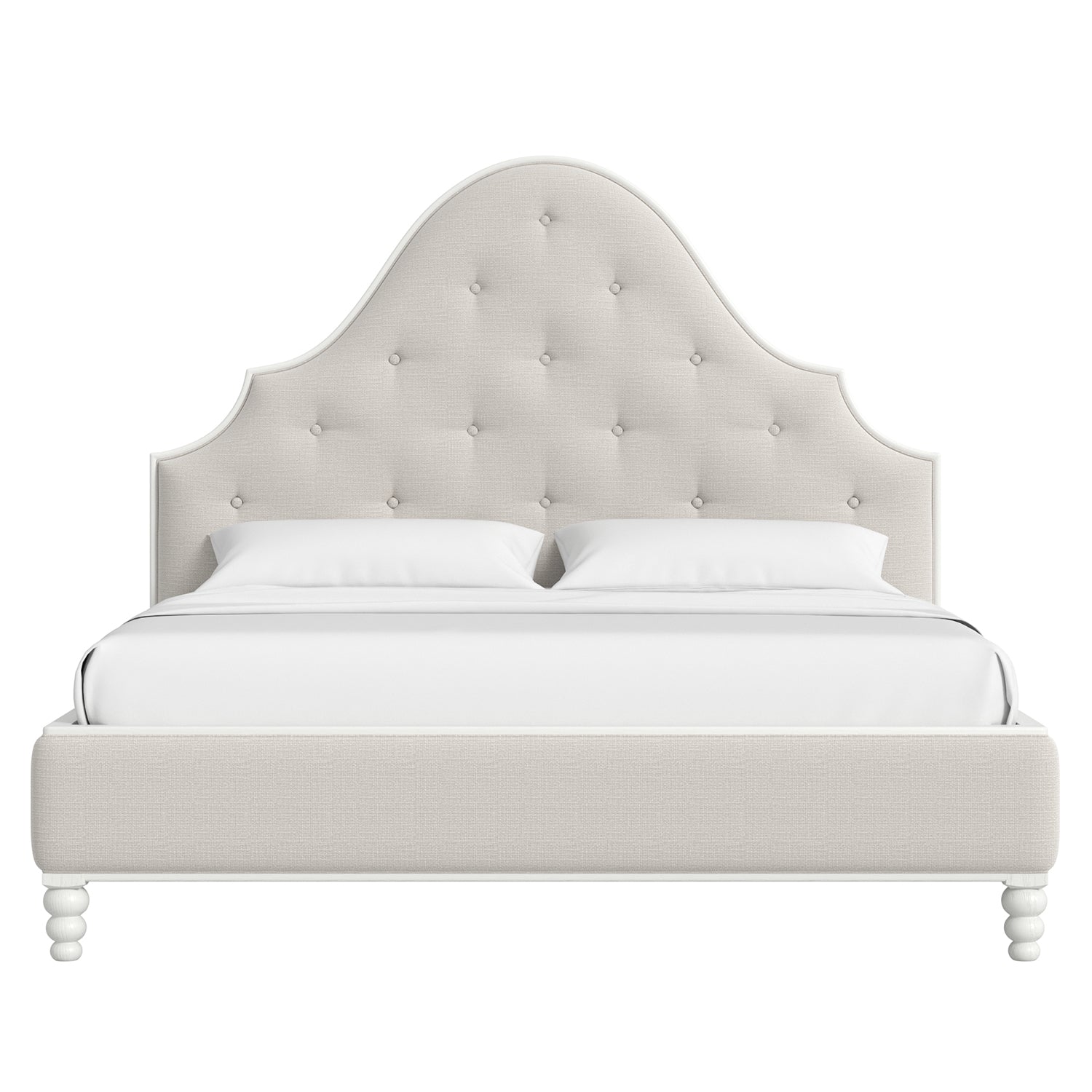 A.R.T. Furniture Haven Warm White Upholstered Bed