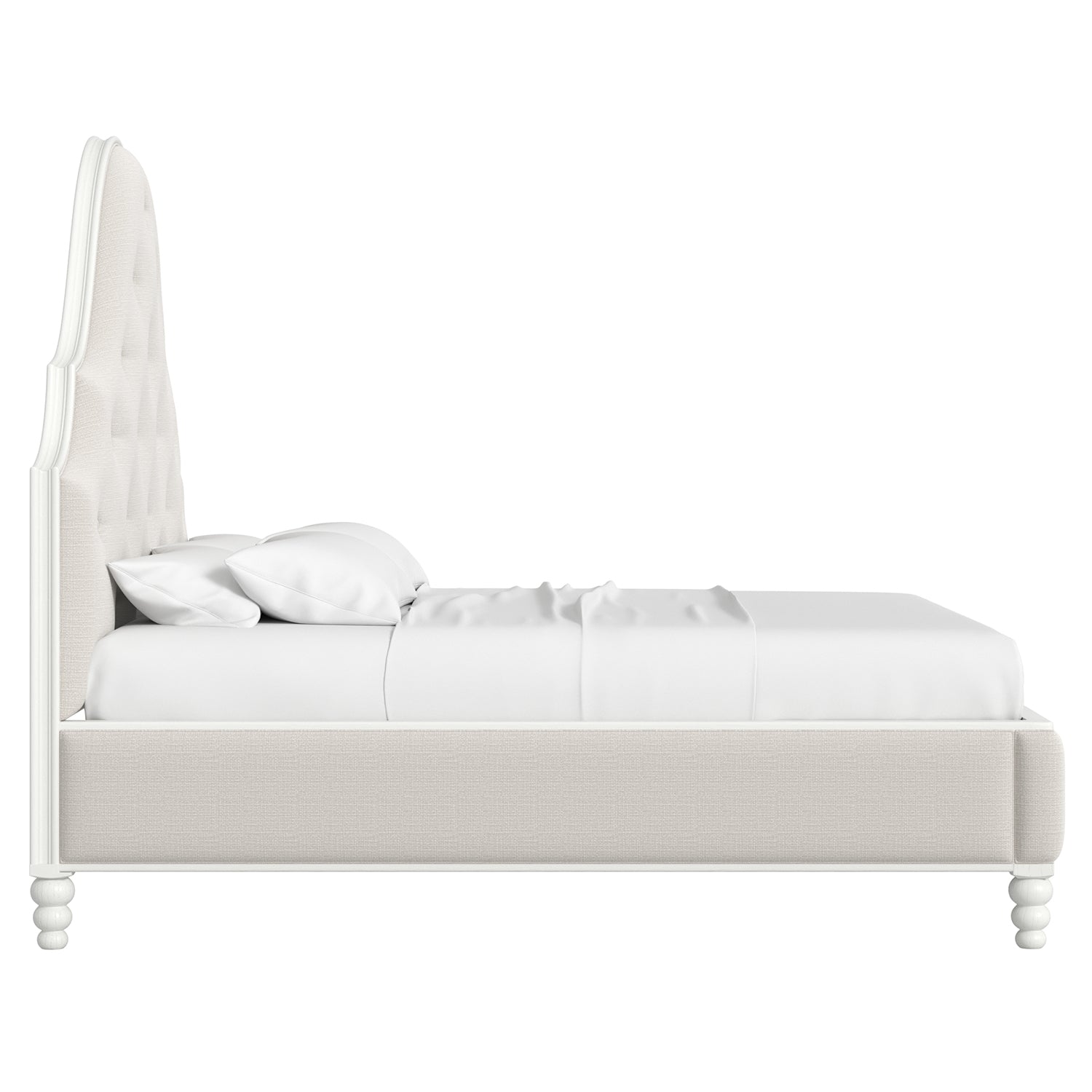 A.R.T. Furniture Haven Warm White Upholstered Bed