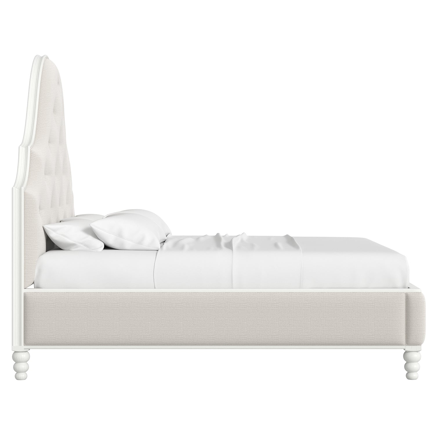 A.R.T. Furniture Haven Warm White Upholstered Bed
