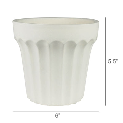 Scalloped Orchid Pot Set of 2