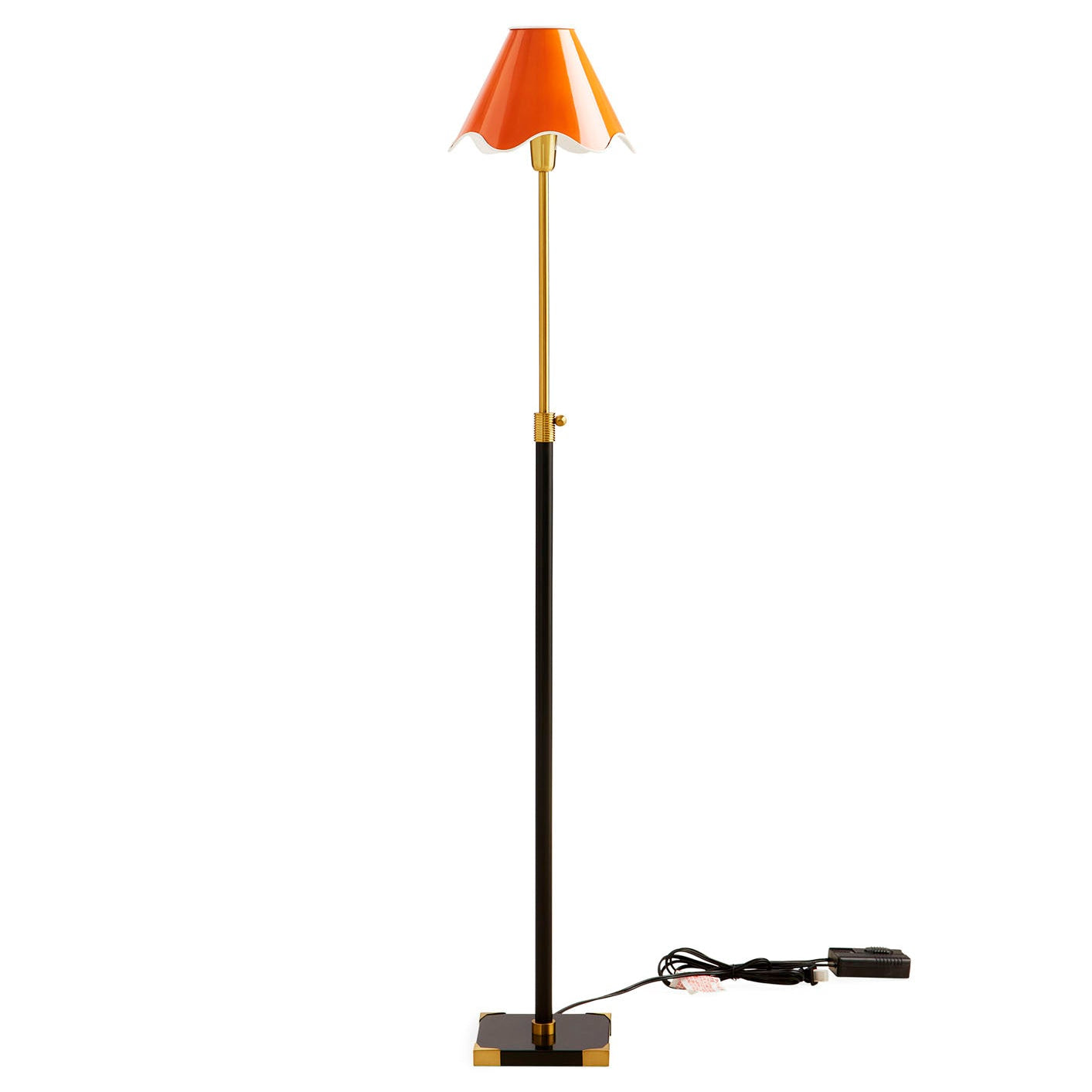 Jonathan Adler Ripple Orange Articulating Floor Lamp
