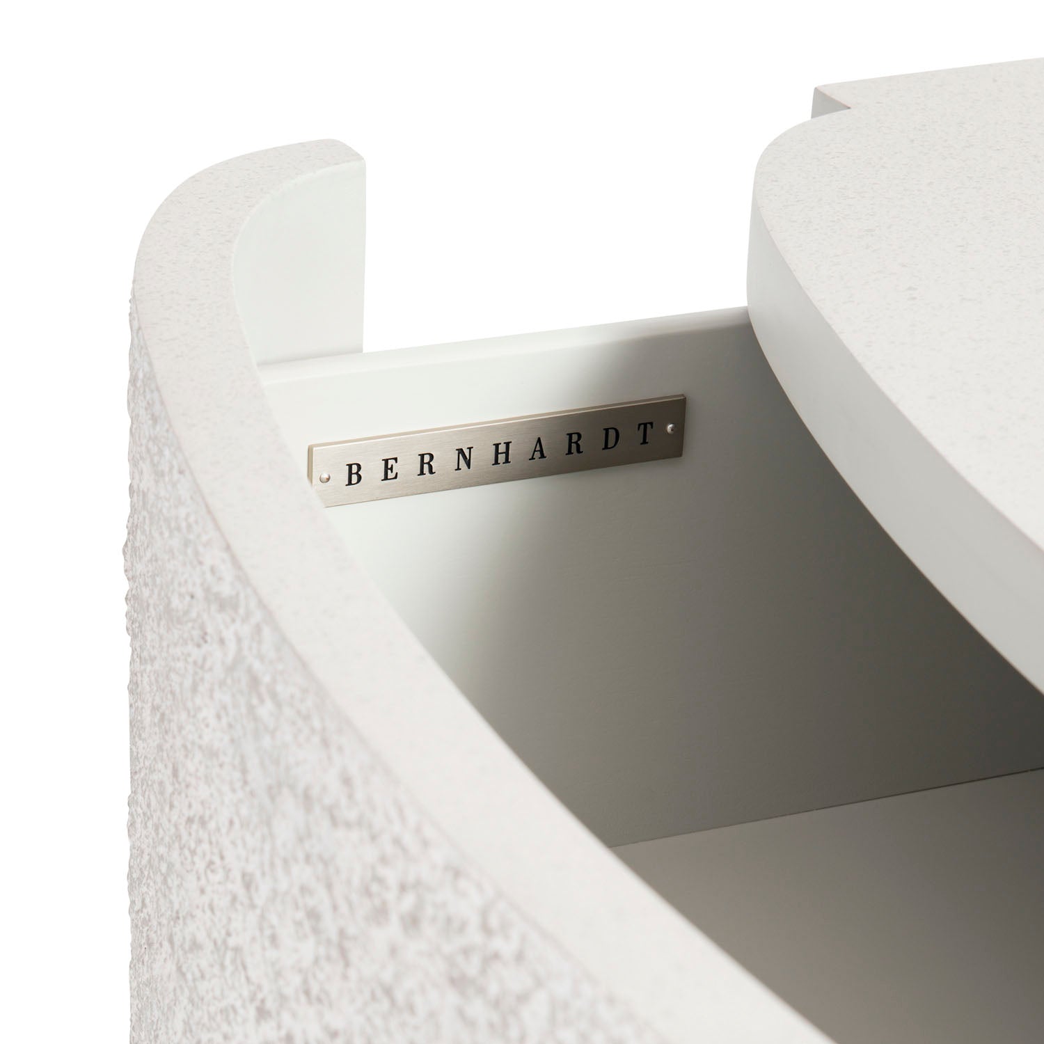 Bernhardt Monolith Faux Stone Nightstand
