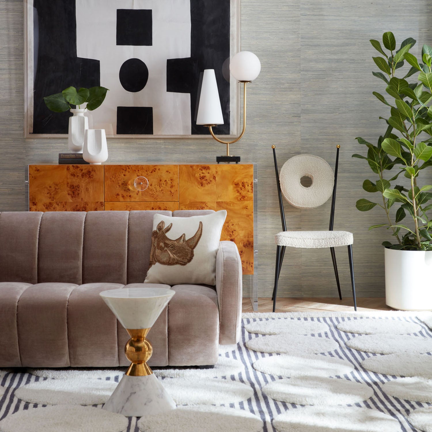 Jonathan Adler Paradiso Brass Table Lamp