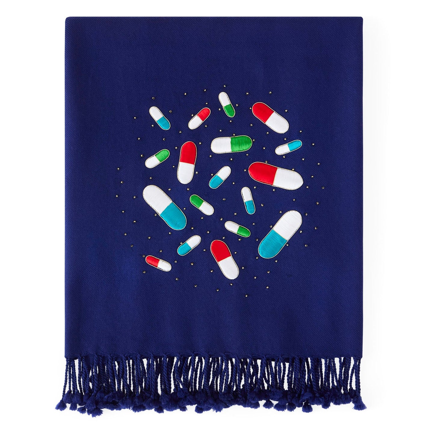 Jonathan Adler Full Dose Embellished Throw Blanket
