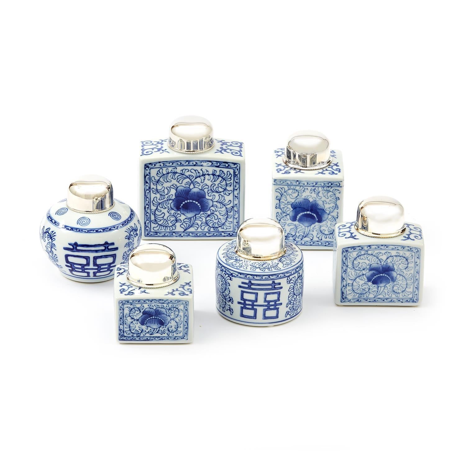 Canton Collection Tea Jar Set of 6