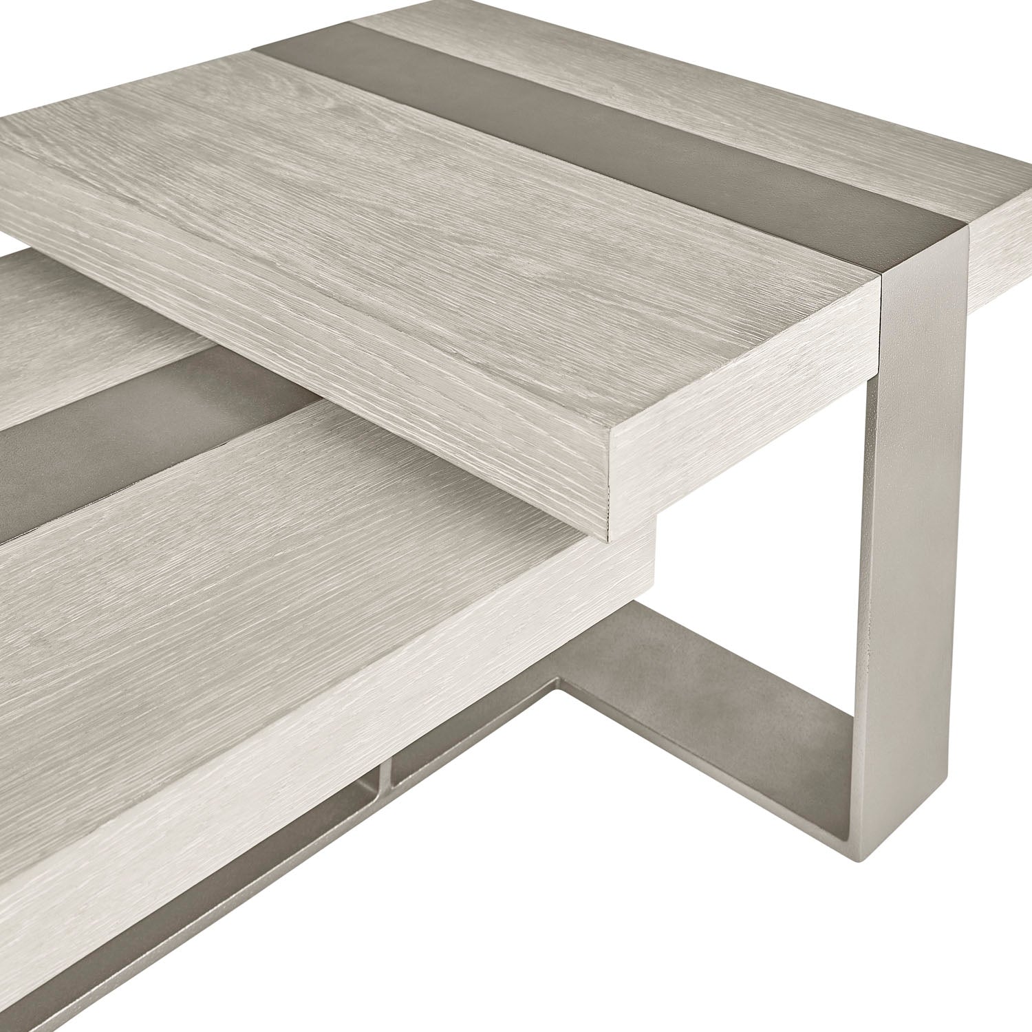 Bernhardt Tempo Metal Base Cocktail Table