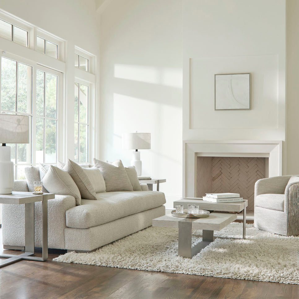 Bernhardt Tempo Metal Base Cocktail Table