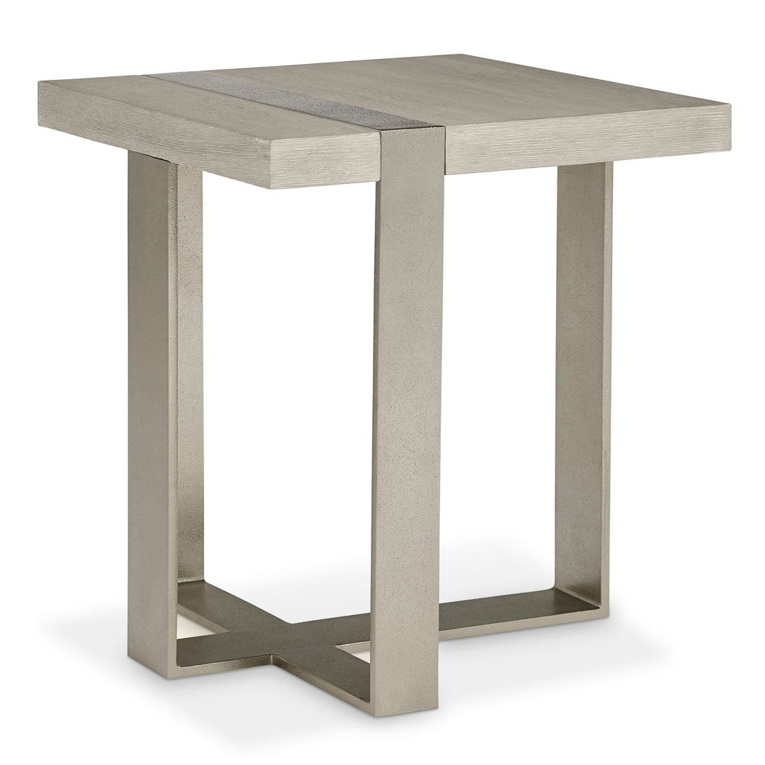 Bernhardt Tempo Metal Base Side Table
