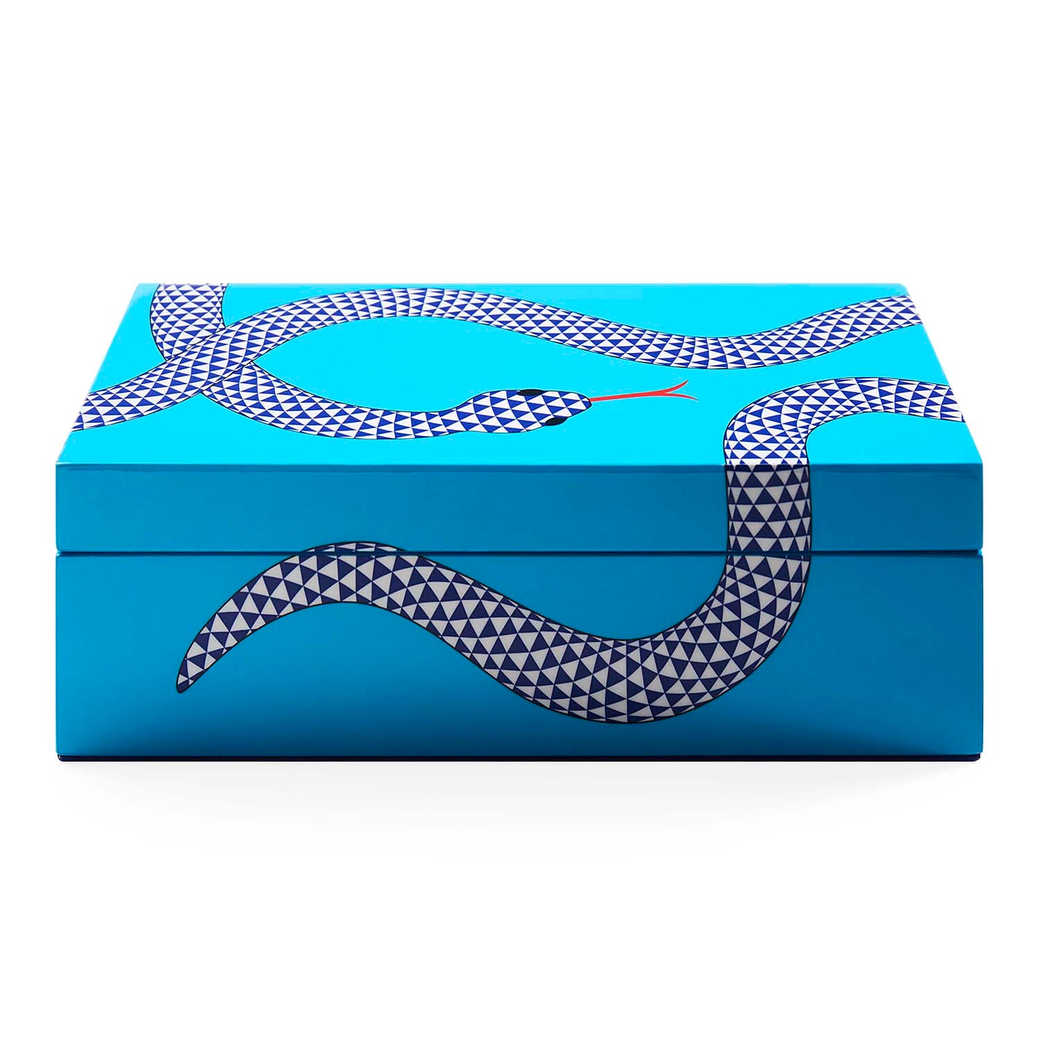 Jonathan Adler Eden Blue Lacquer Box