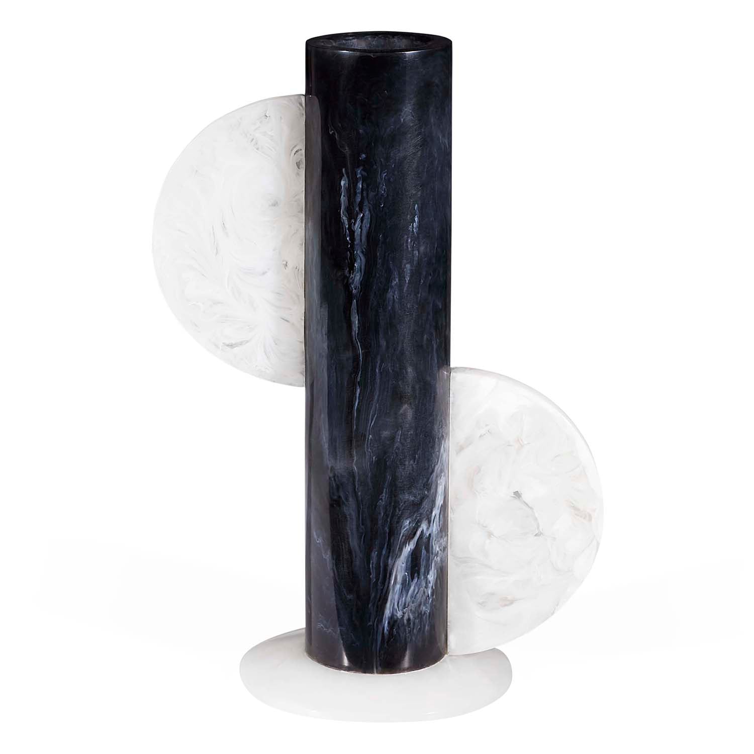 Jonathan Adler Mustique Black & White Cylinder Vase