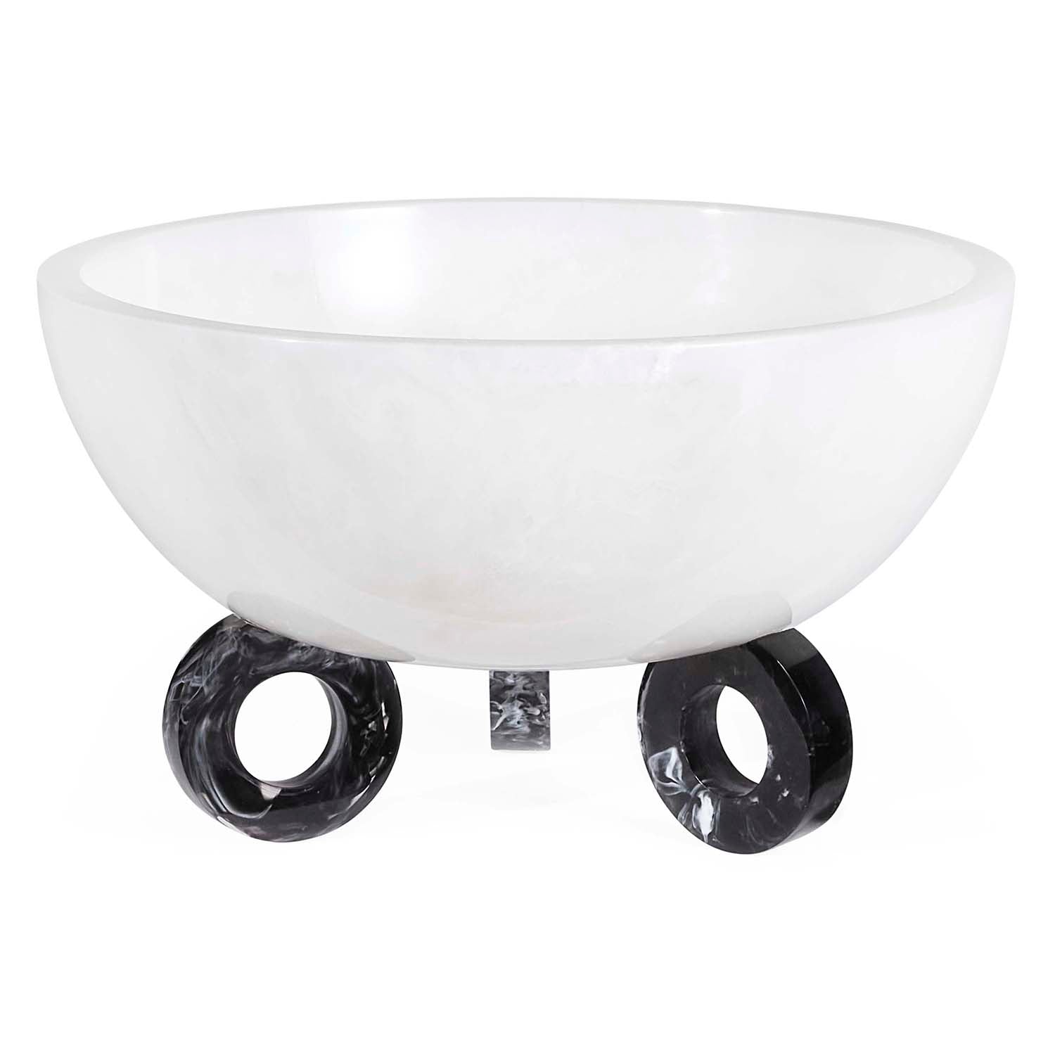 Jonathan Adler Mustique Black & White Disc Bowl