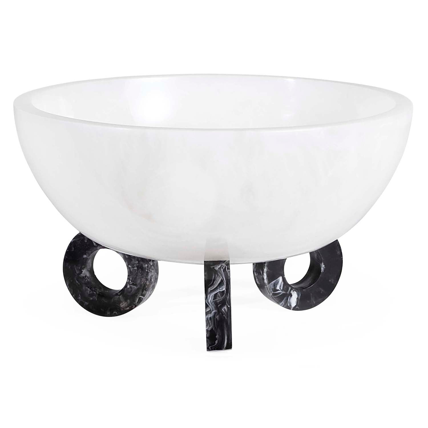 Jonathan Adler Mustique Black & White Disc Bowl