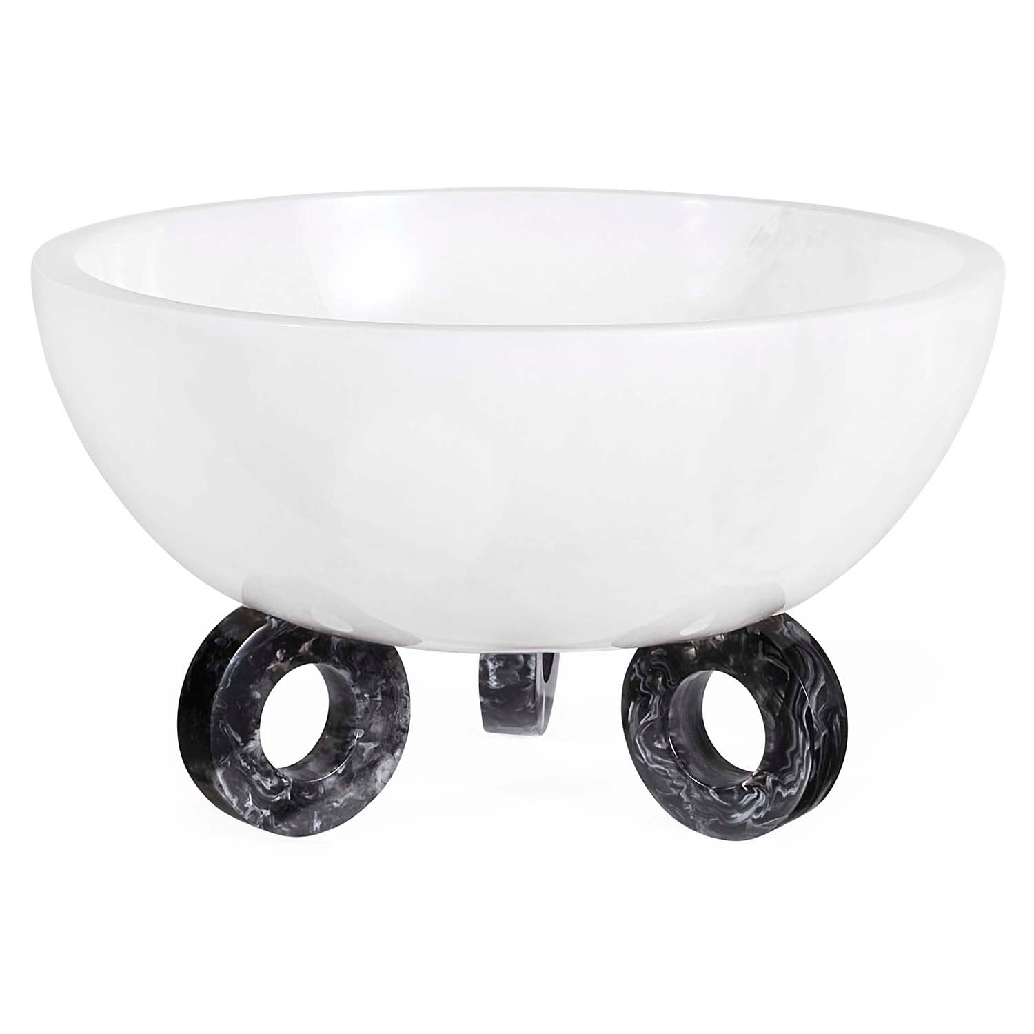 Jonathan Adler Mustique Black & White Disc Bowl