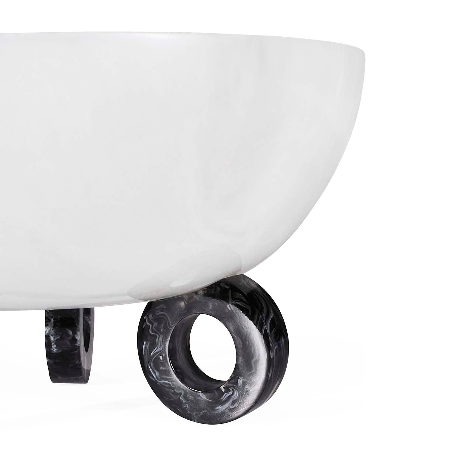 Jonathan Adler Mustique Black & White Disc Bowl