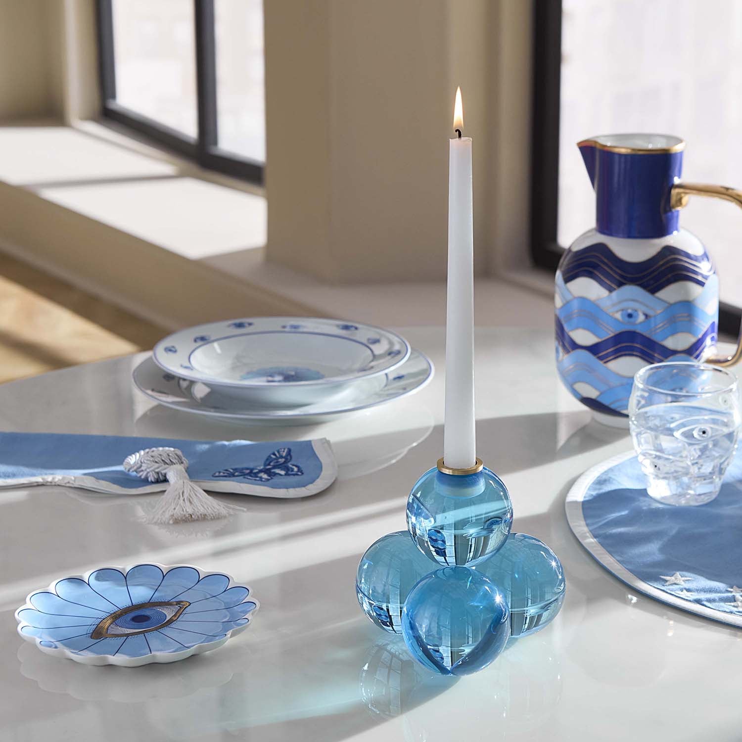 Jonathan Adler Fleur Canape Plate Set of 4