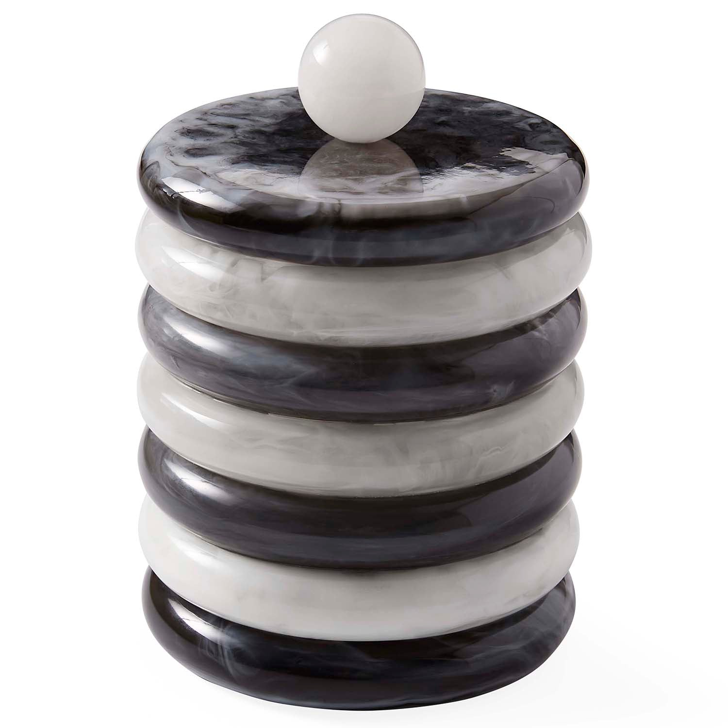 Jonathan Adler Mustique Black & White Ice Bucket