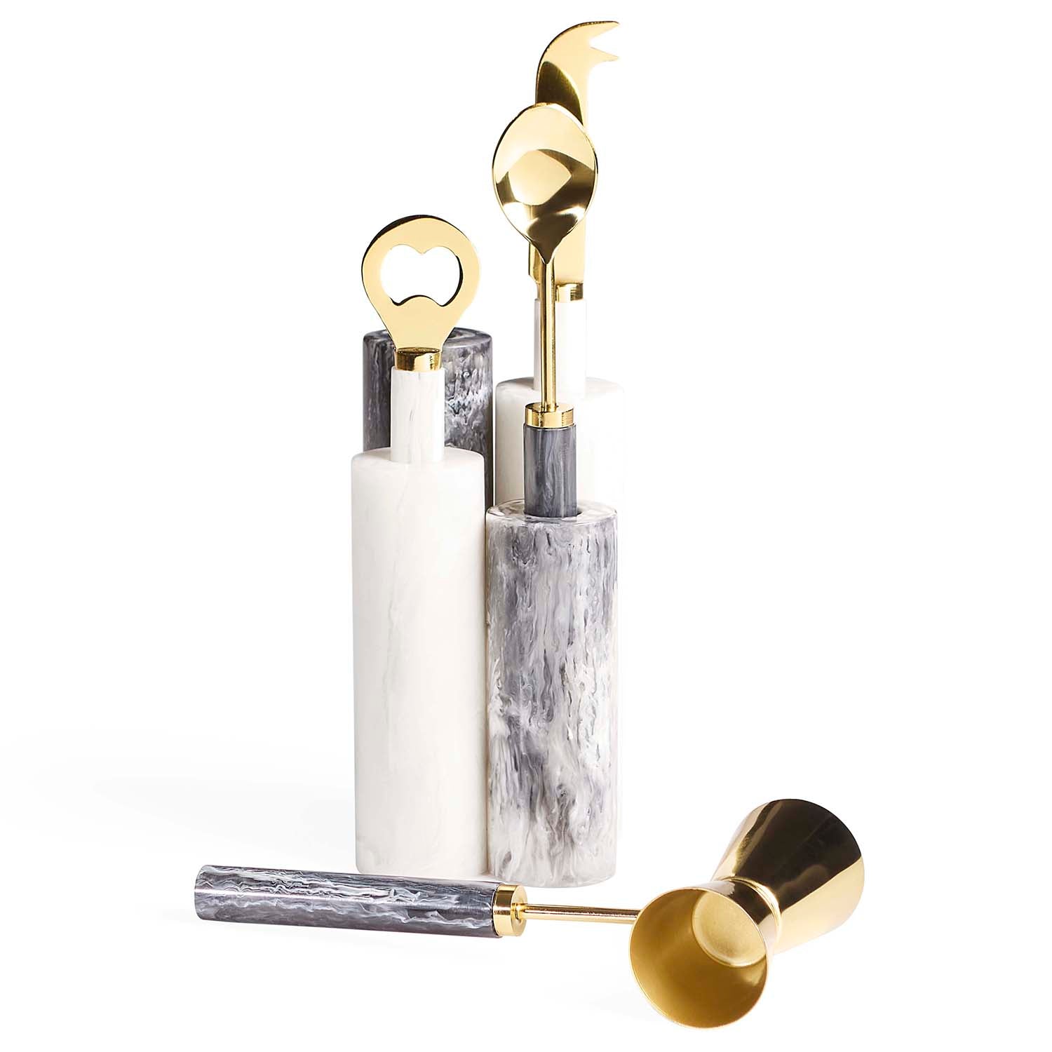 Jonathan Adler Mustique Black & White Barware Set