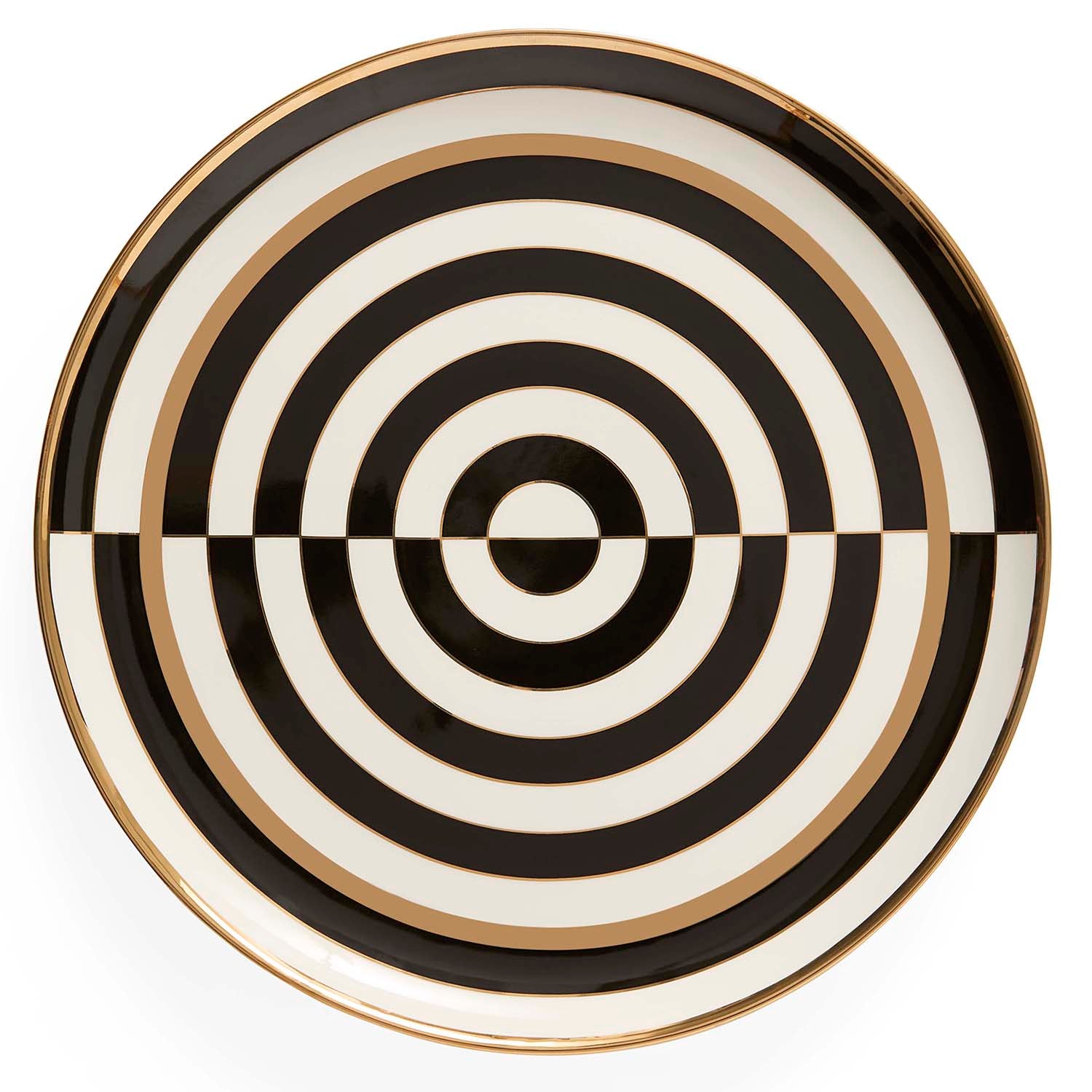 Jonathan Adler Op Art Round Serving Tray