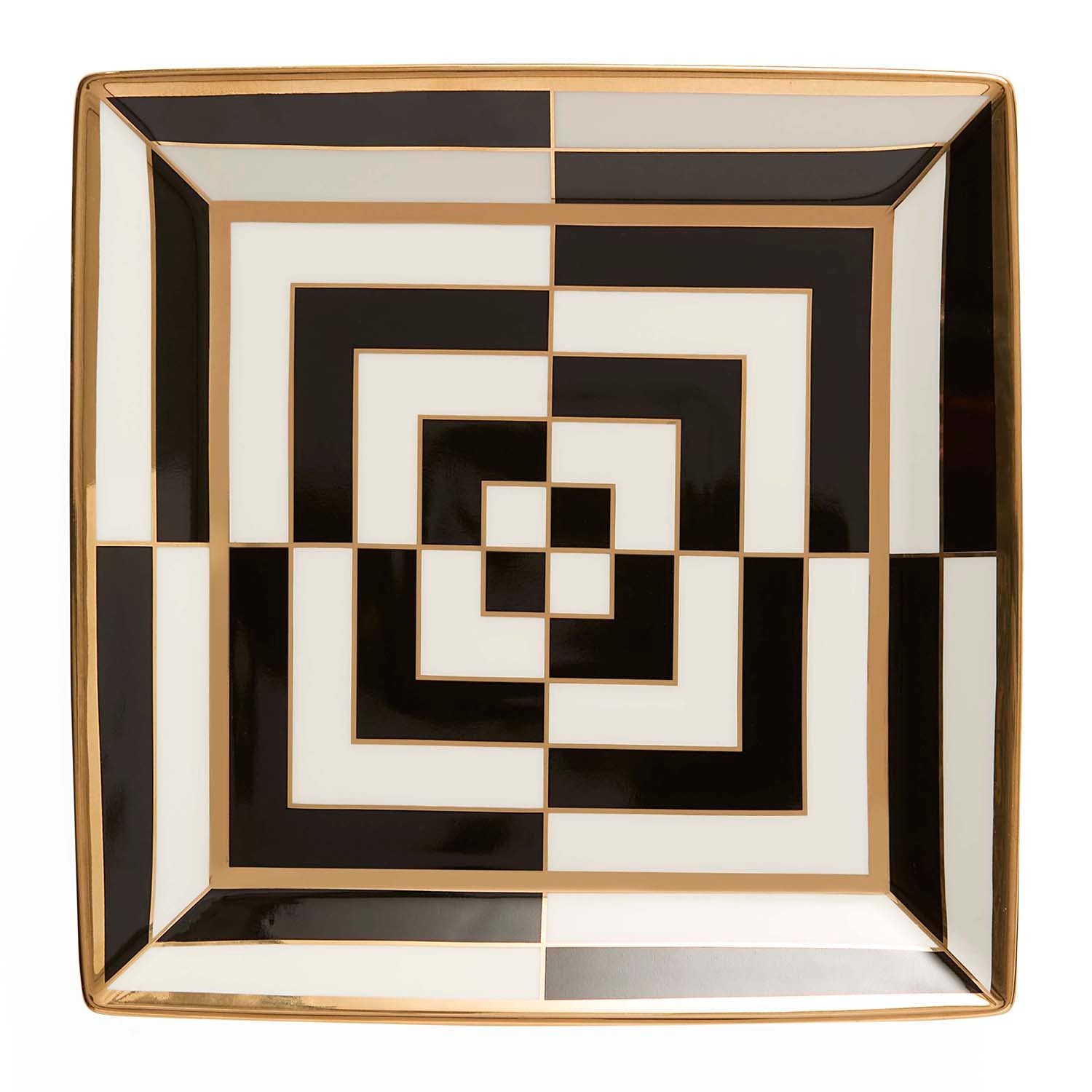 Jonathan Adler Op Art Square Serving Tray