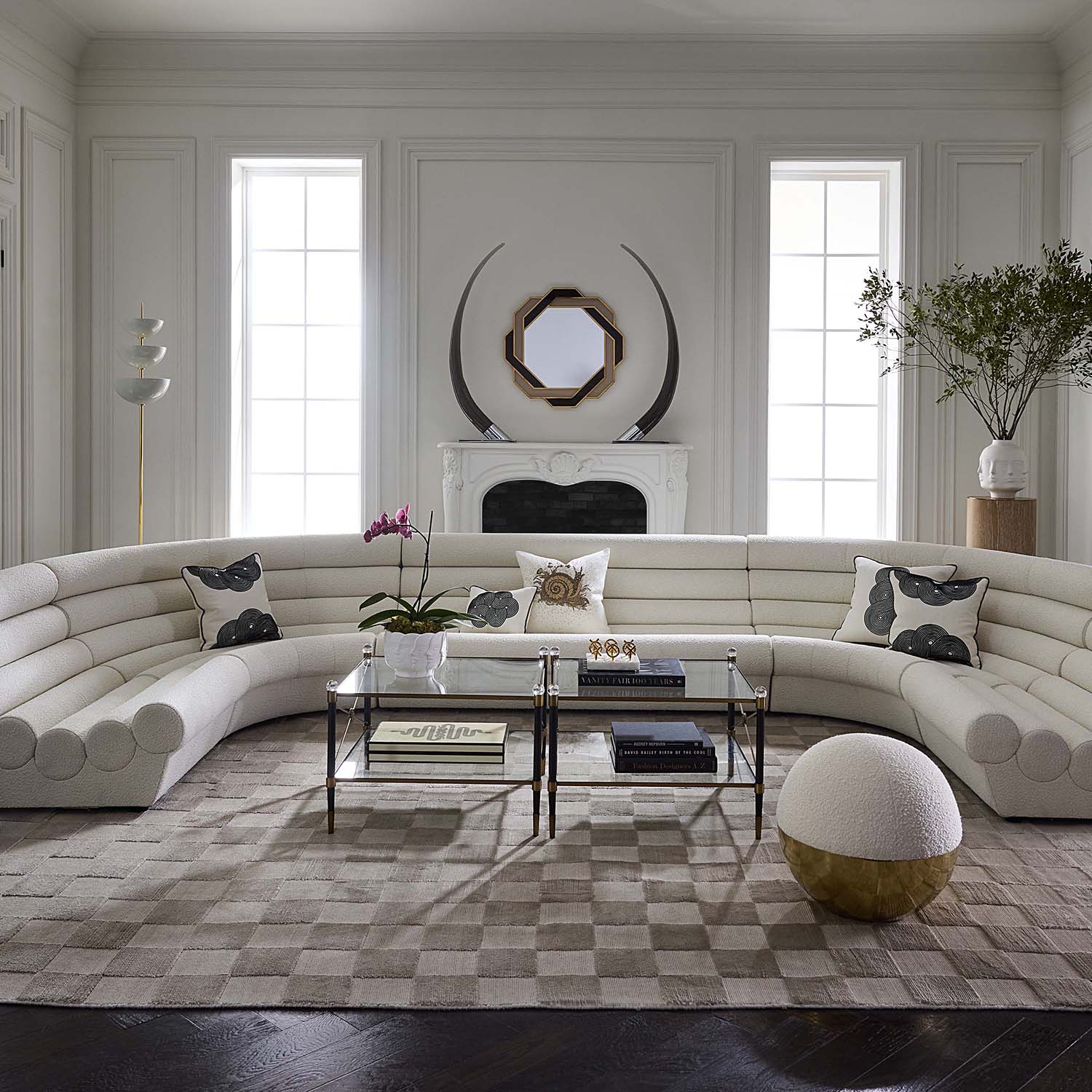 Jonathan Adler Futura Five-Piece Sectional Sofa