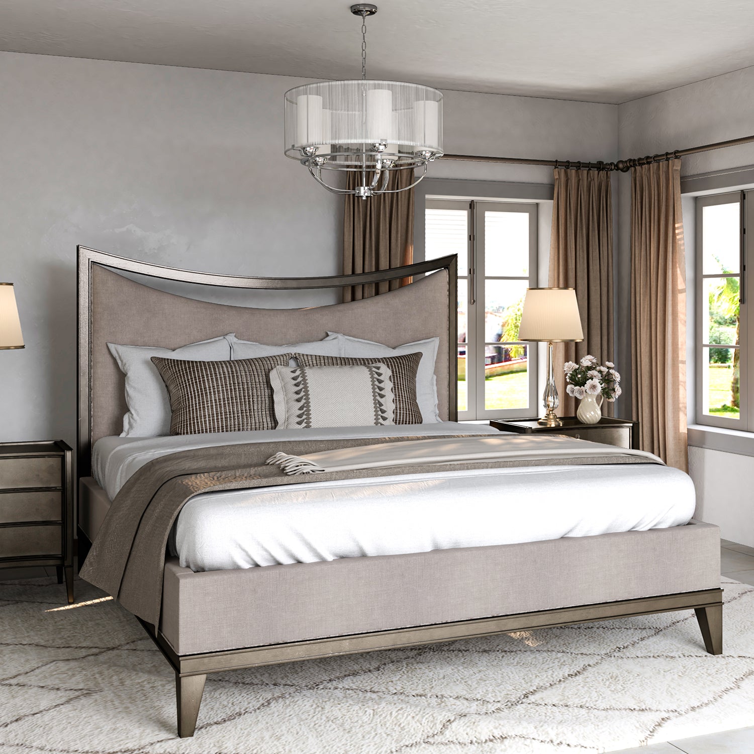 A.R.T. Furniture Cove Cal King Upholstered Bed