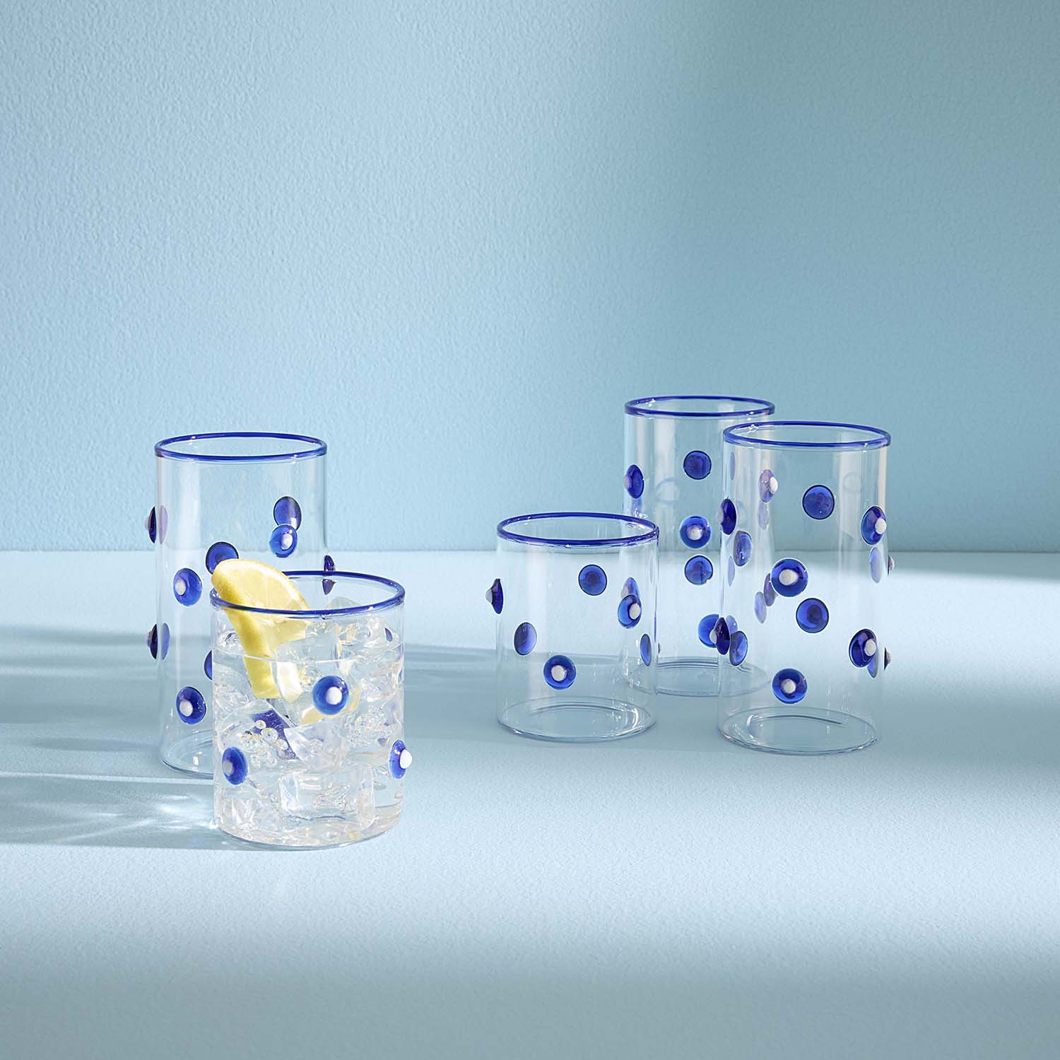 Jonathan Adler Dottie Highball Glassware Set of 4