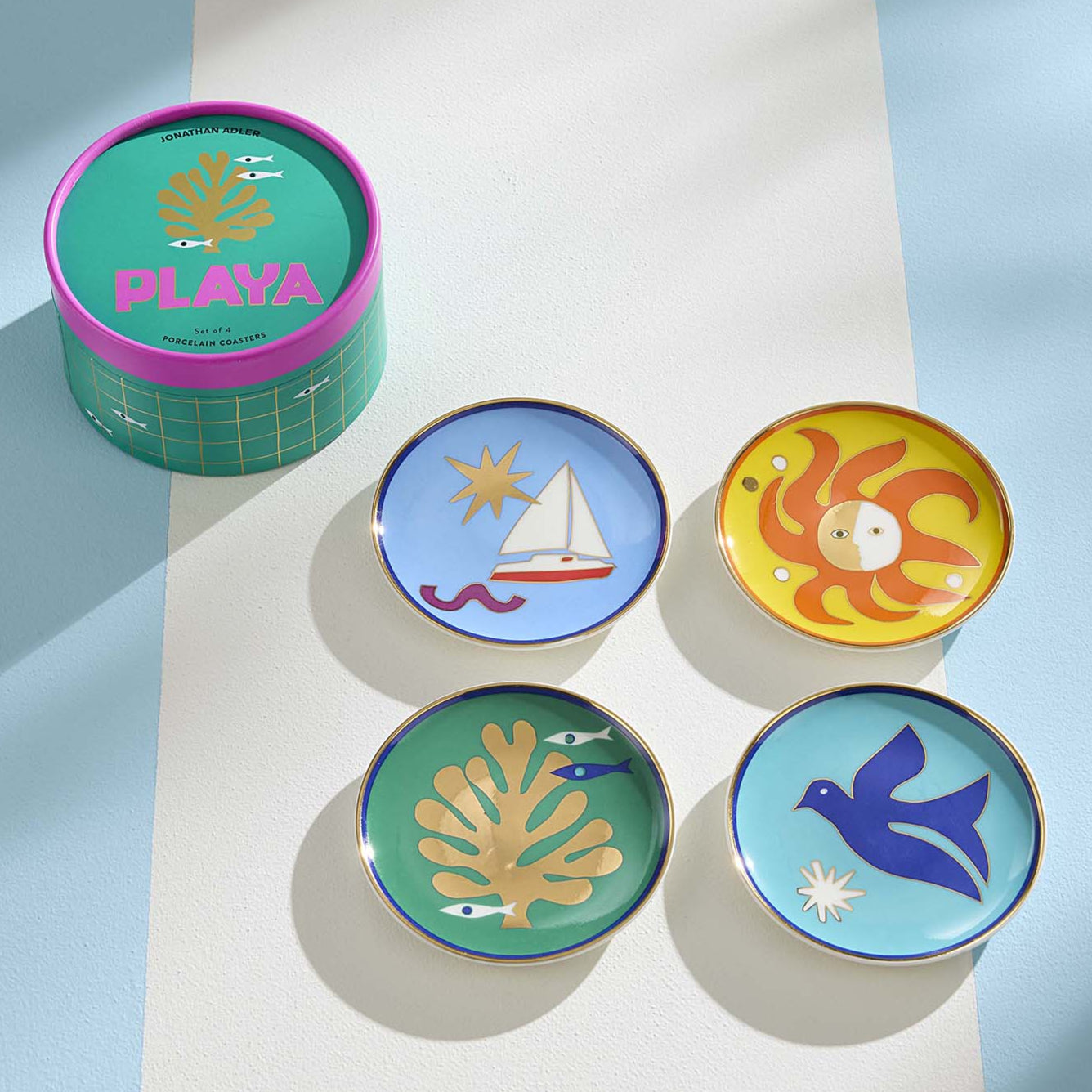 Jonathan Adler Playa Coaster Set of 4