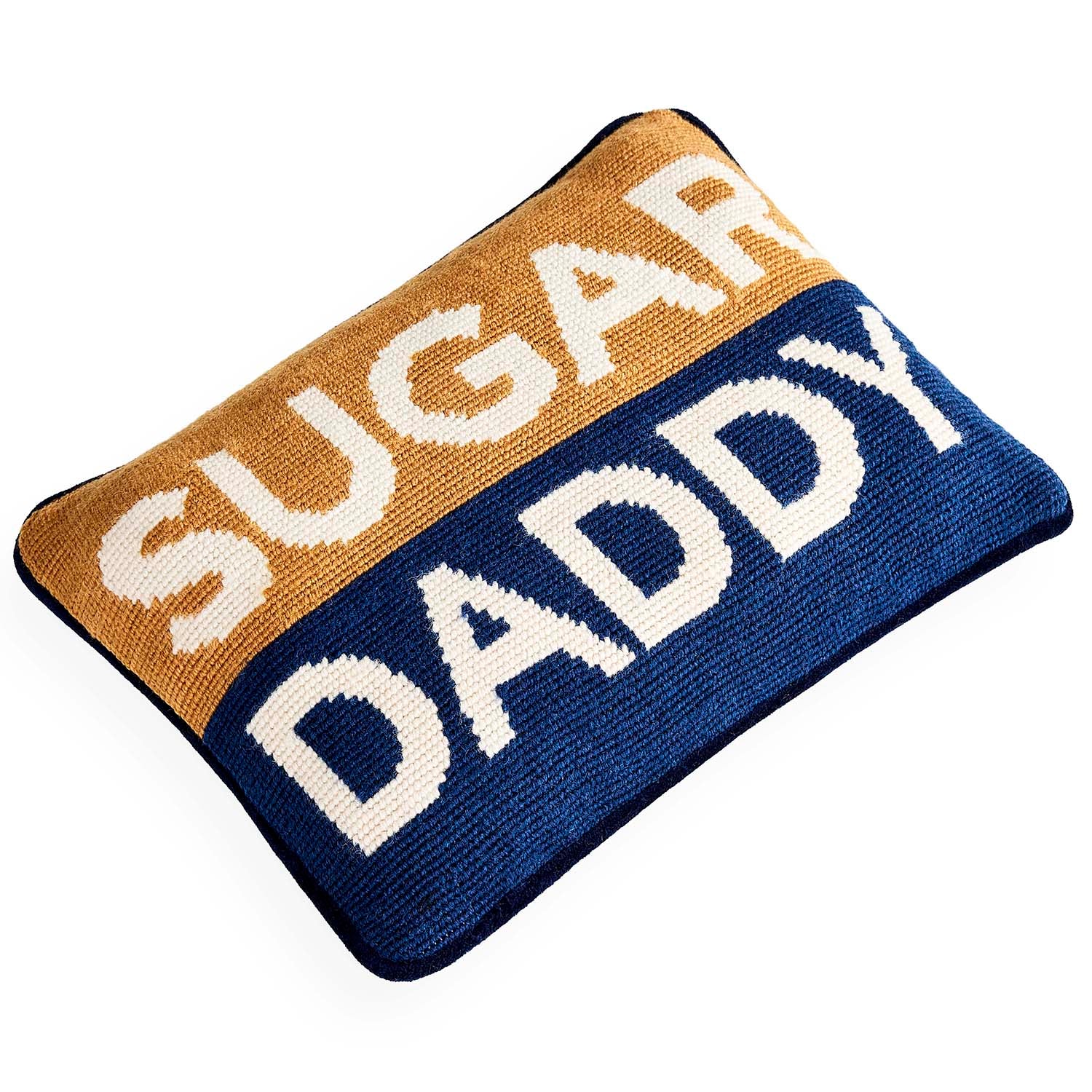 Jonathan Adler Sugar Daddy Needlepoint Throw Pillow