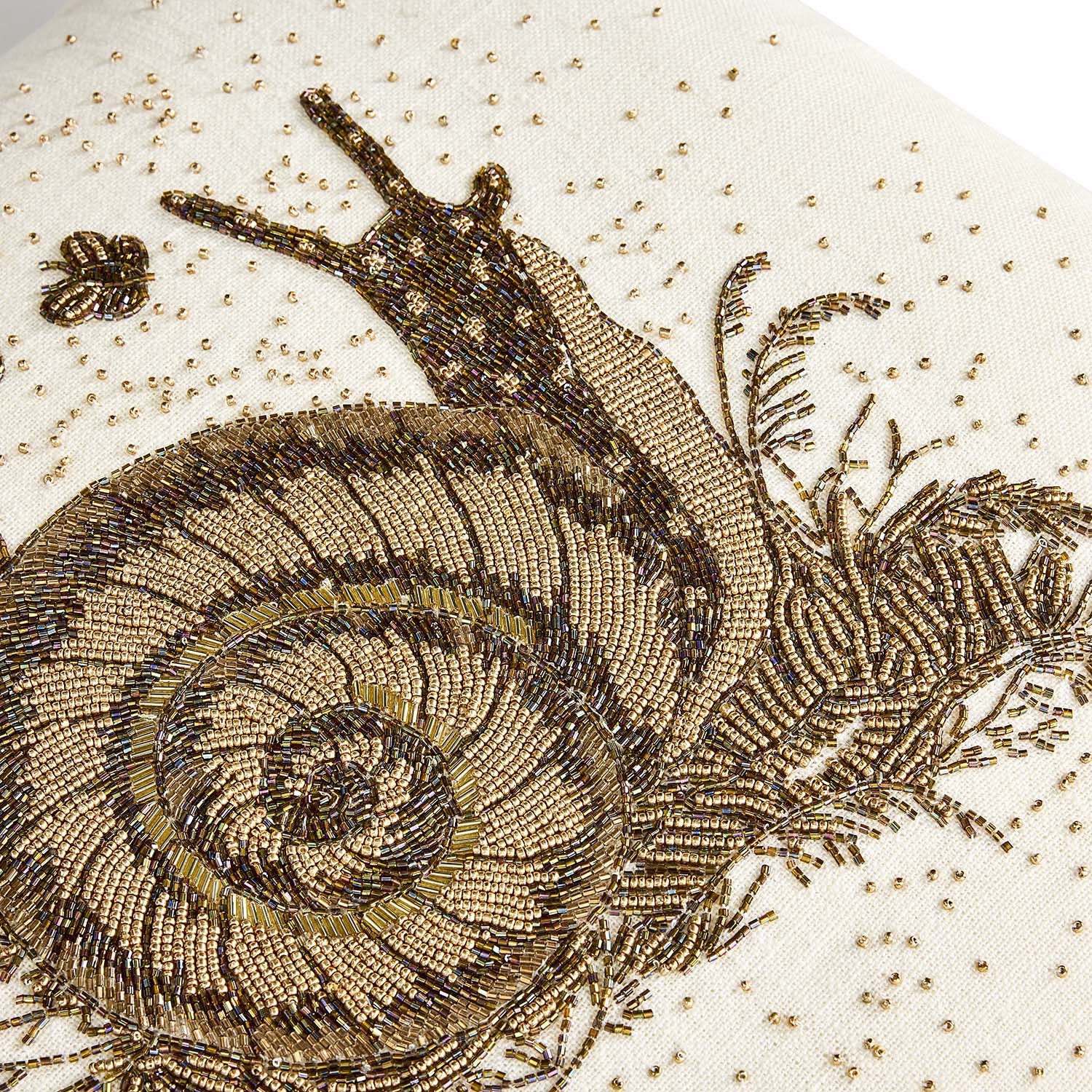 Jonathan Adler Botanist Snail Beaded Throw Pillow