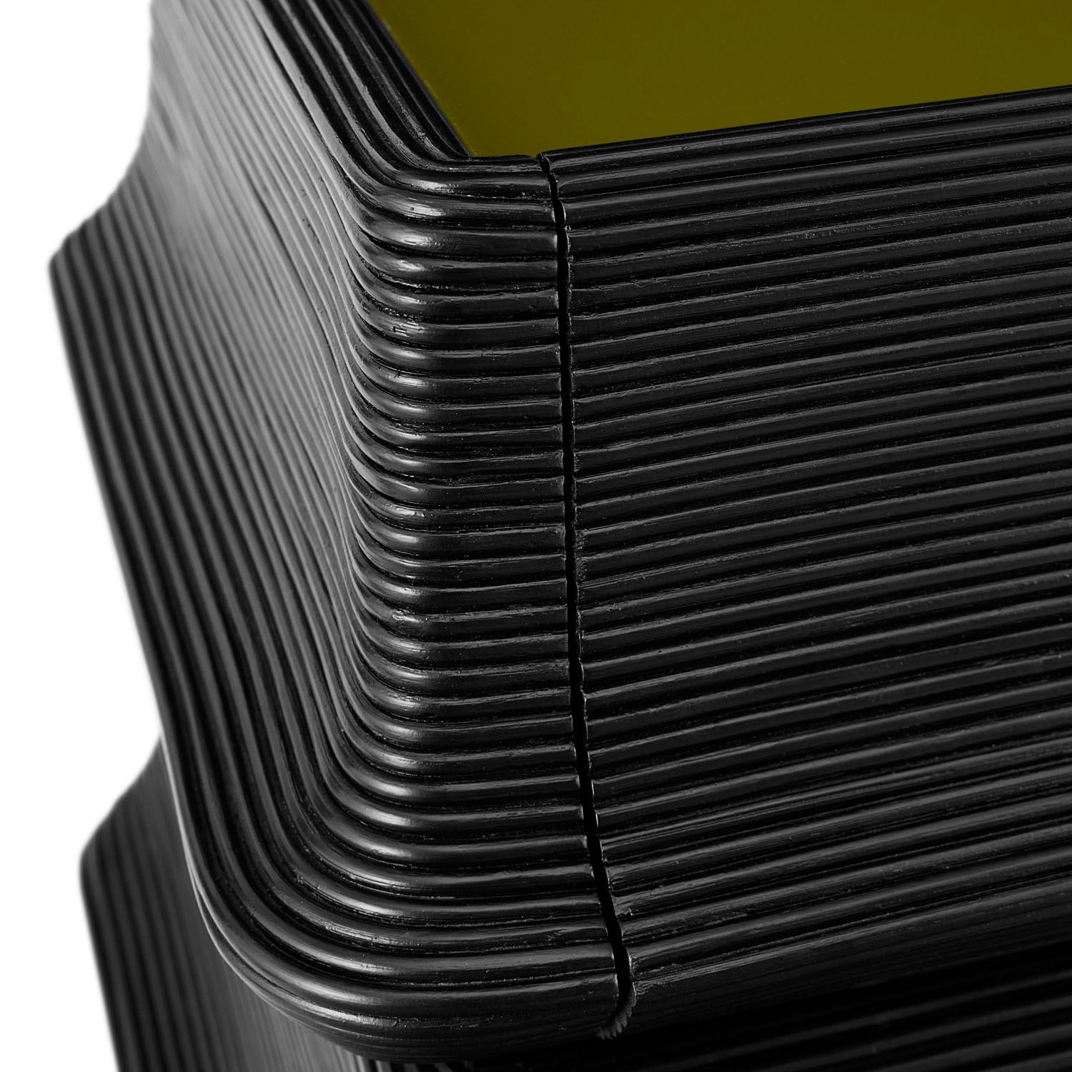 Jonathan Adler Pagoda Chest shown to scale in an entryway