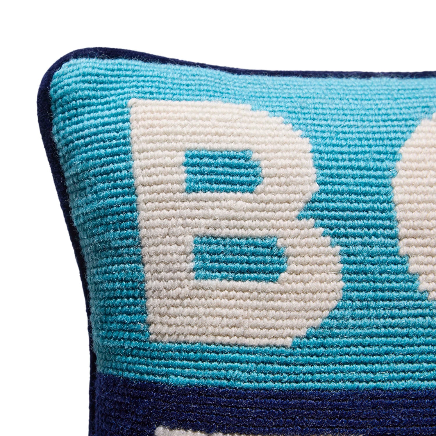 Jonathan Adler Boy Toy Needlepoint Throw Pillow