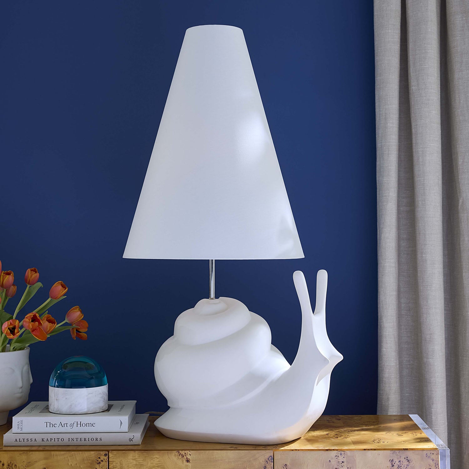 Jonathan Adler Giant Snail Table Lamp