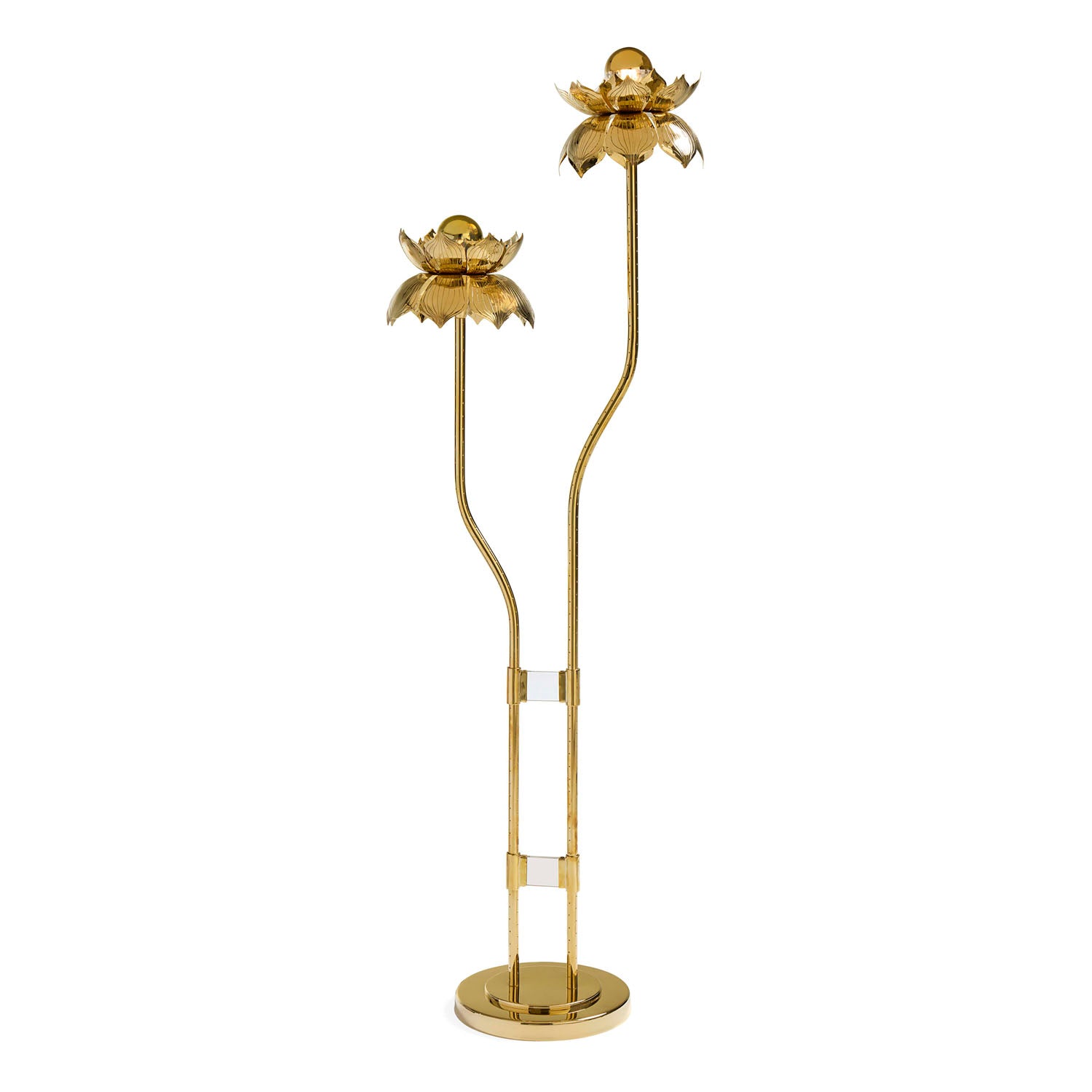 Jonathan Adler Brass Flower Floor Lamp