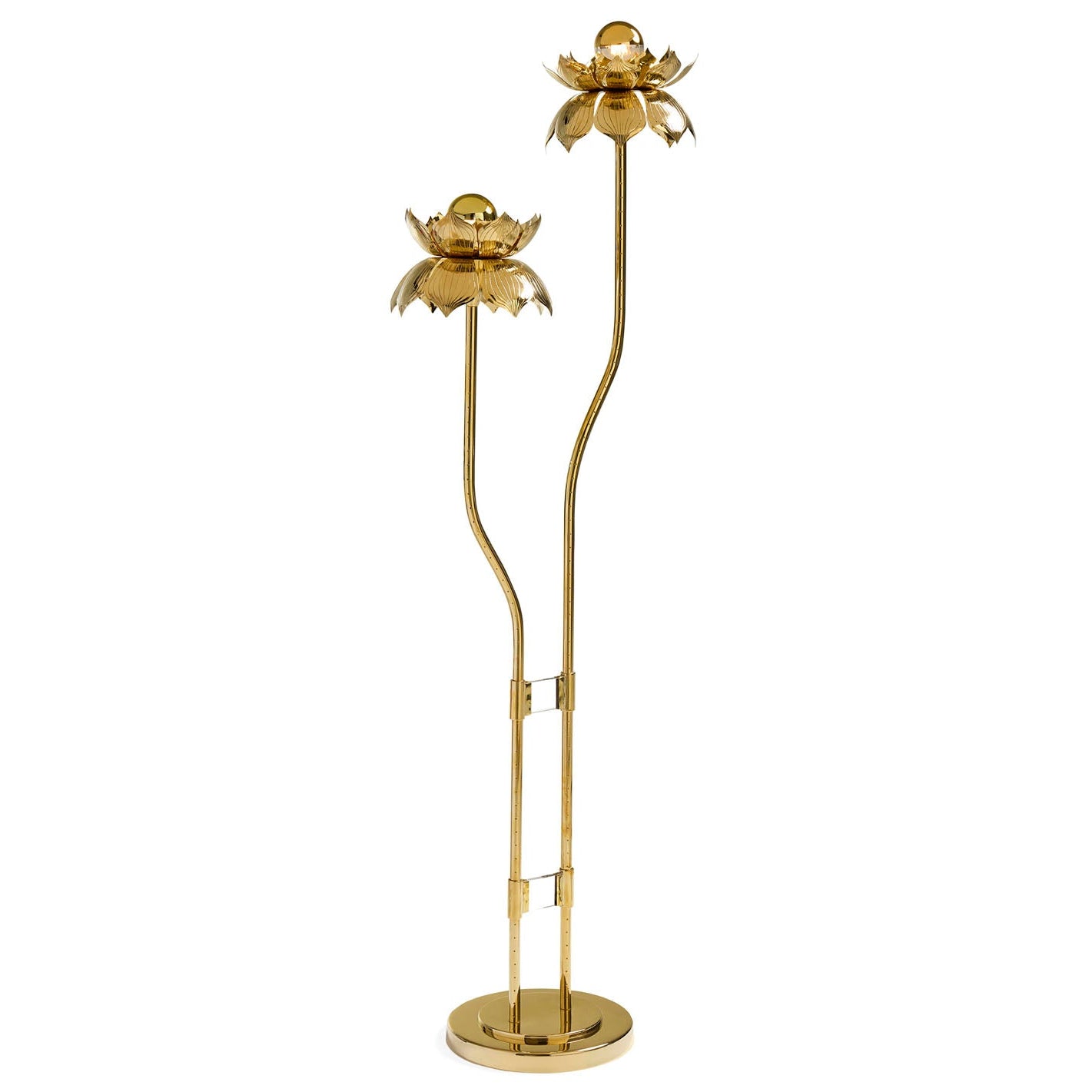 Jonathan Adler Brass Flower Floor Lamp