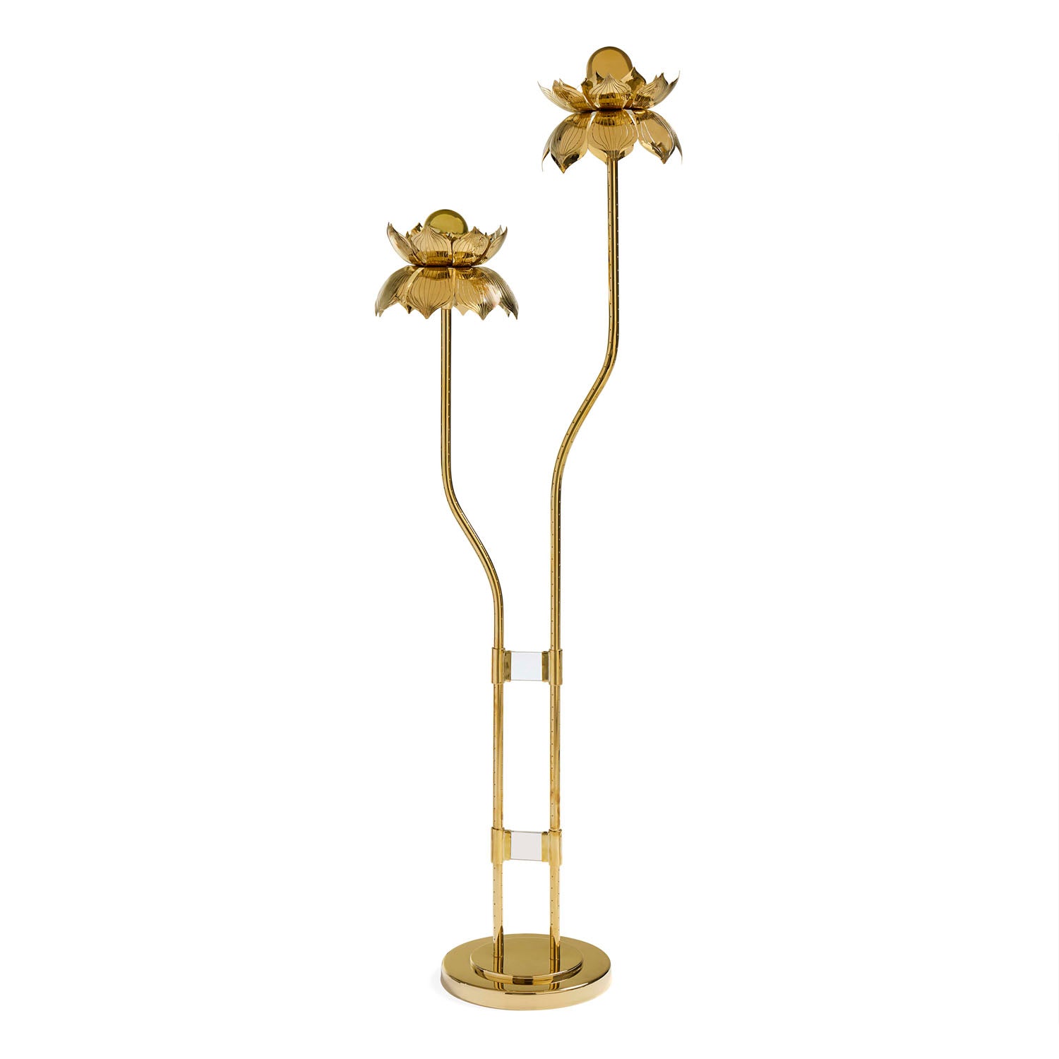 Jonathan Adler Brass Flower Floor Lamp
