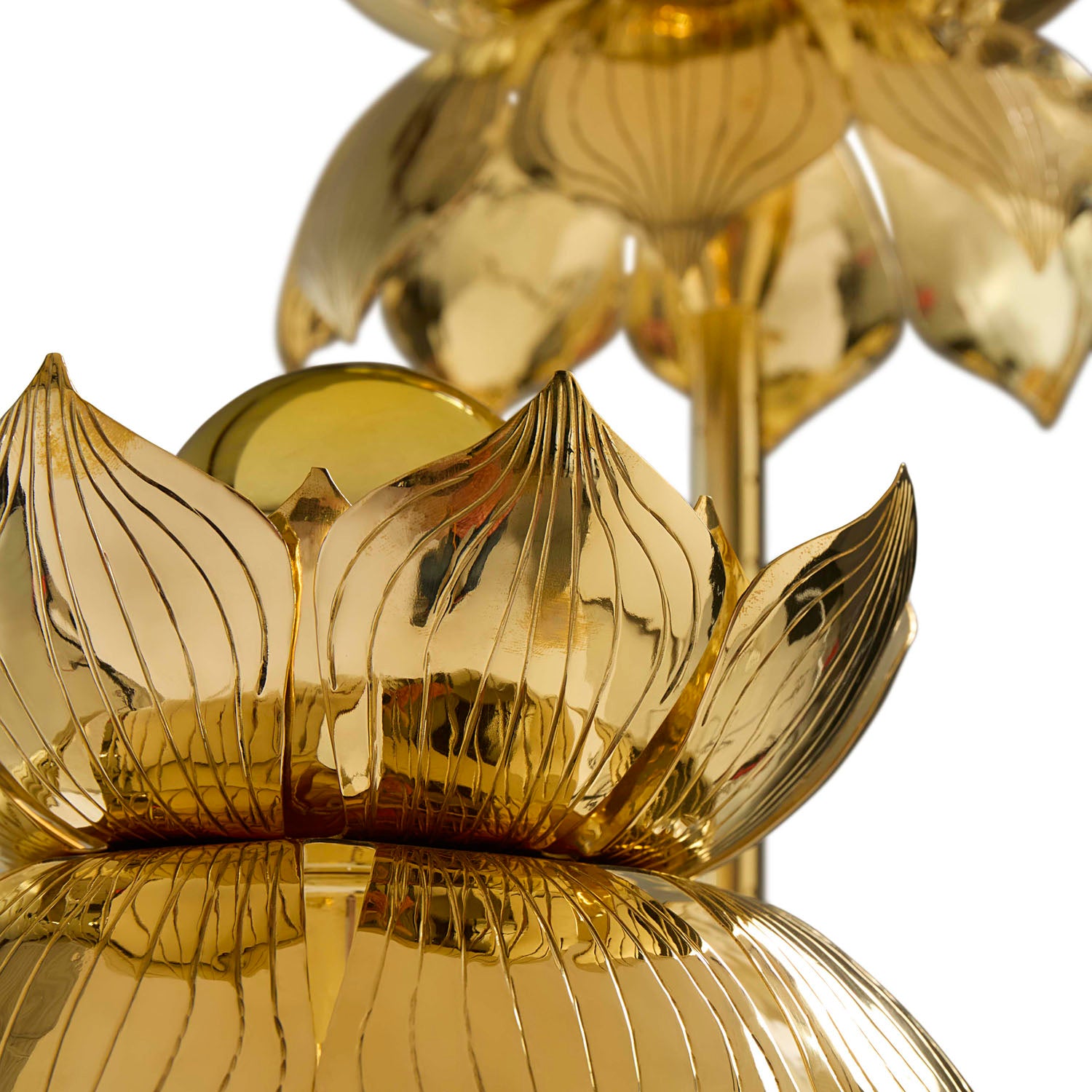 Jonathan Adler Brass Flower Floor Lamp