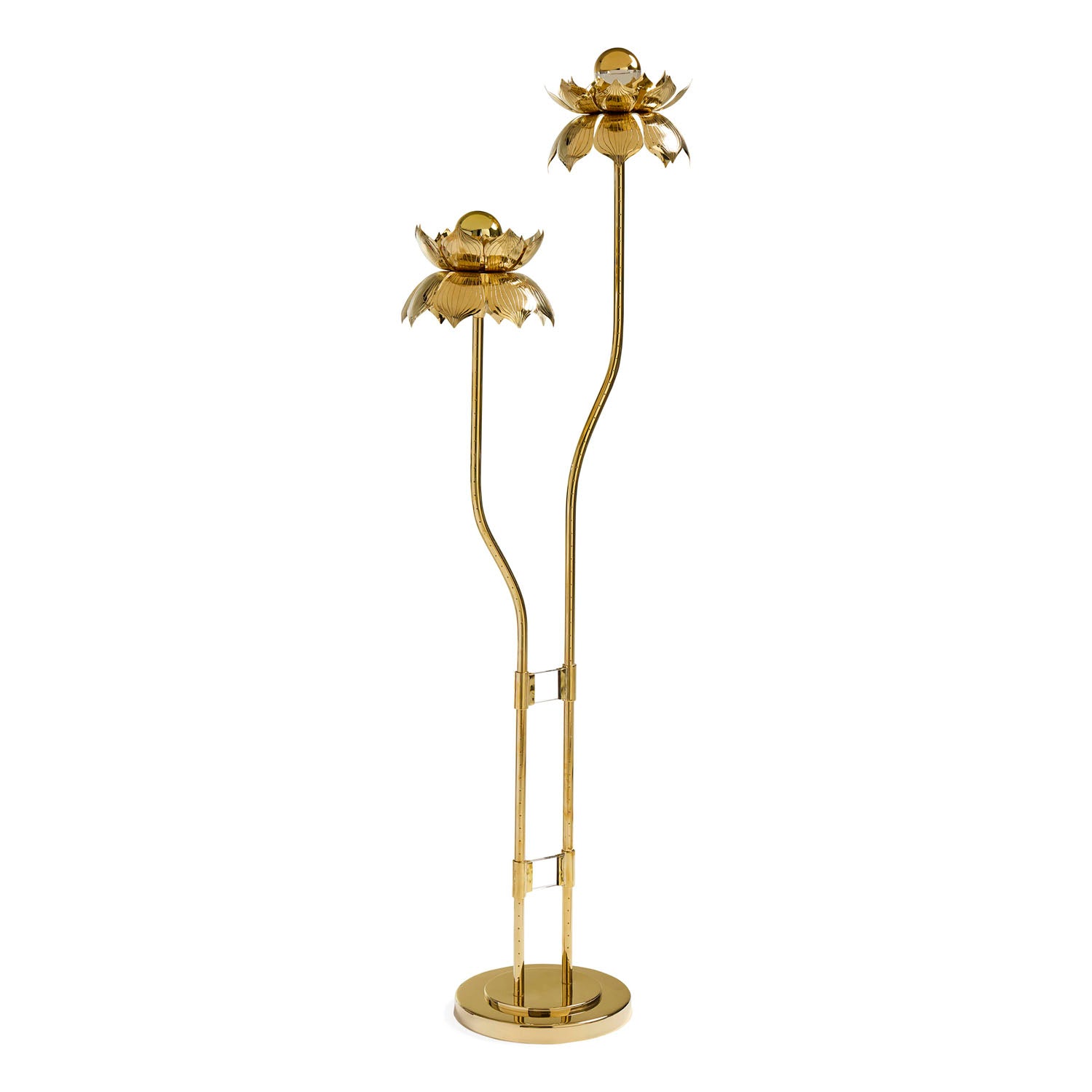 Jonathan Adler Brass Flower Floor Lamp