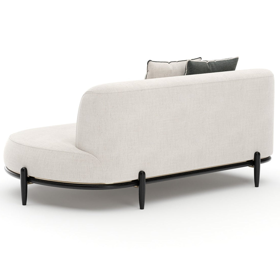 Caracole Madera Oatmeal Armless RAF Modular Bumper