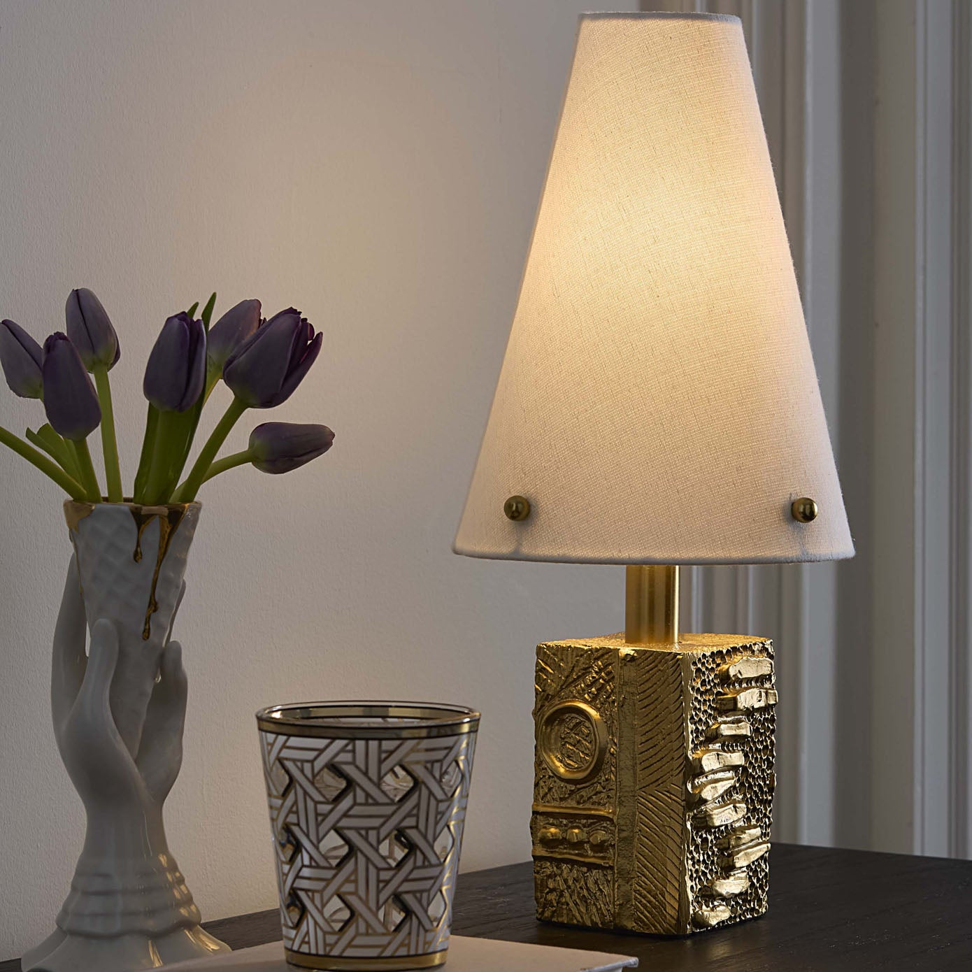 Jonathan Adler Foundry Brass Table Lamp