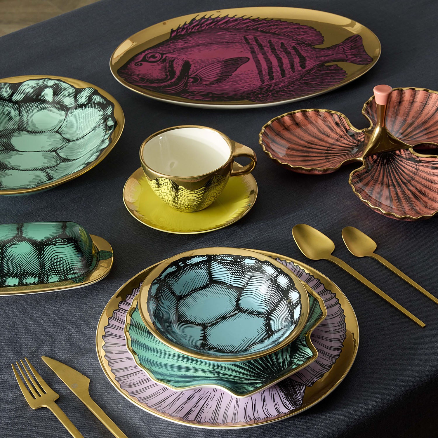 Jonathan Adler Sirena Trefoil Serving Dish