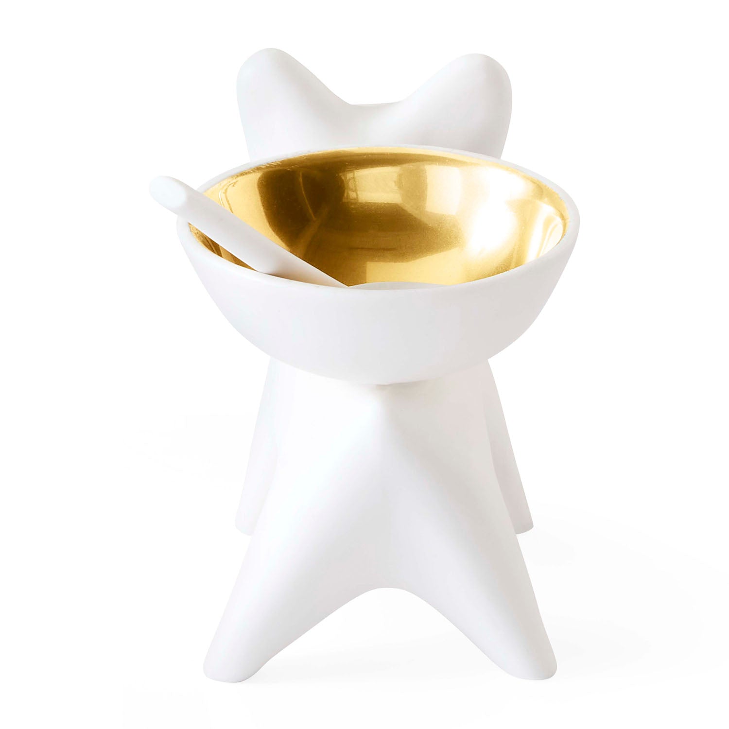 Jonathan Adler French Bulldog Cellar styled on a dining table