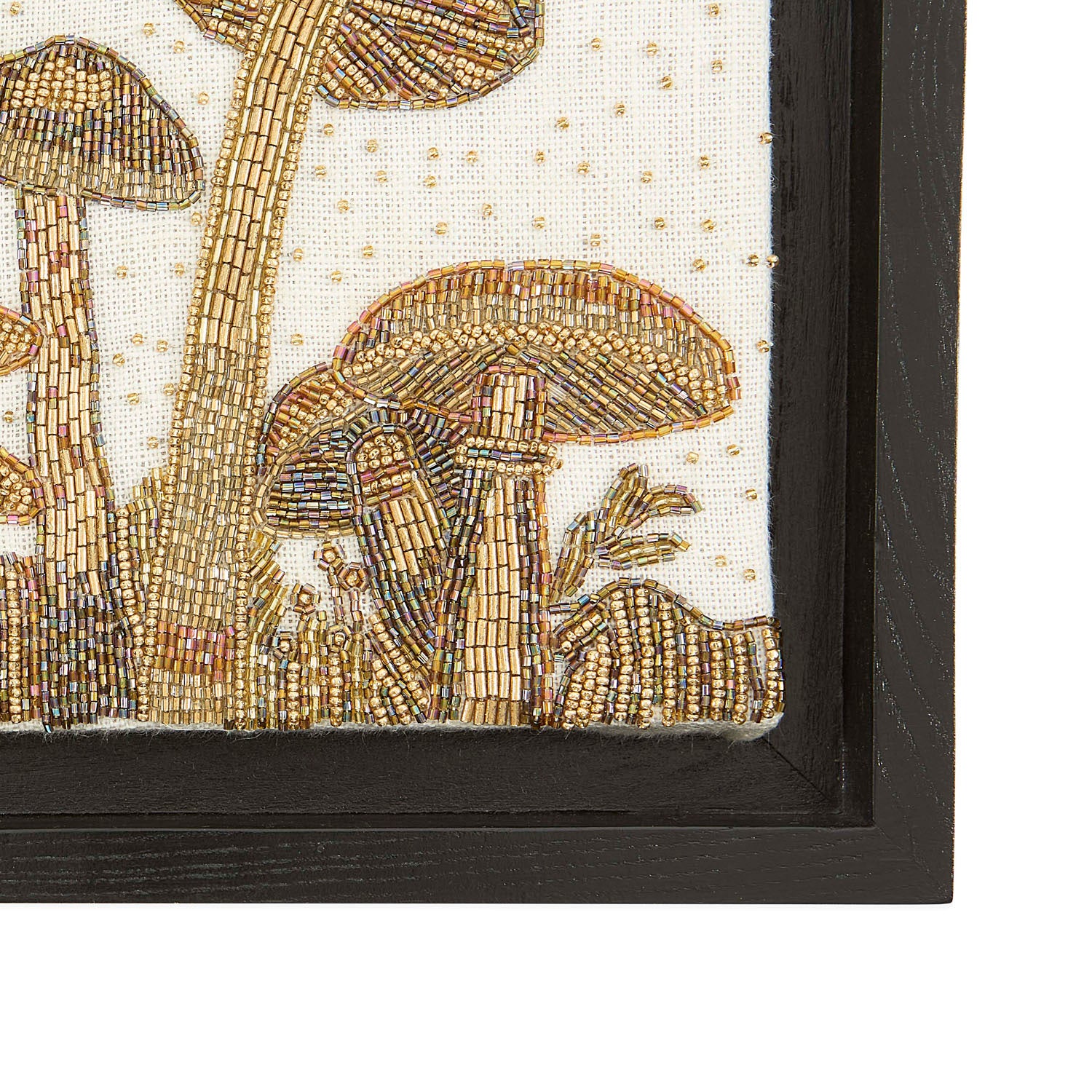 Jonathan Adler Mushroom Beaded Framed Art